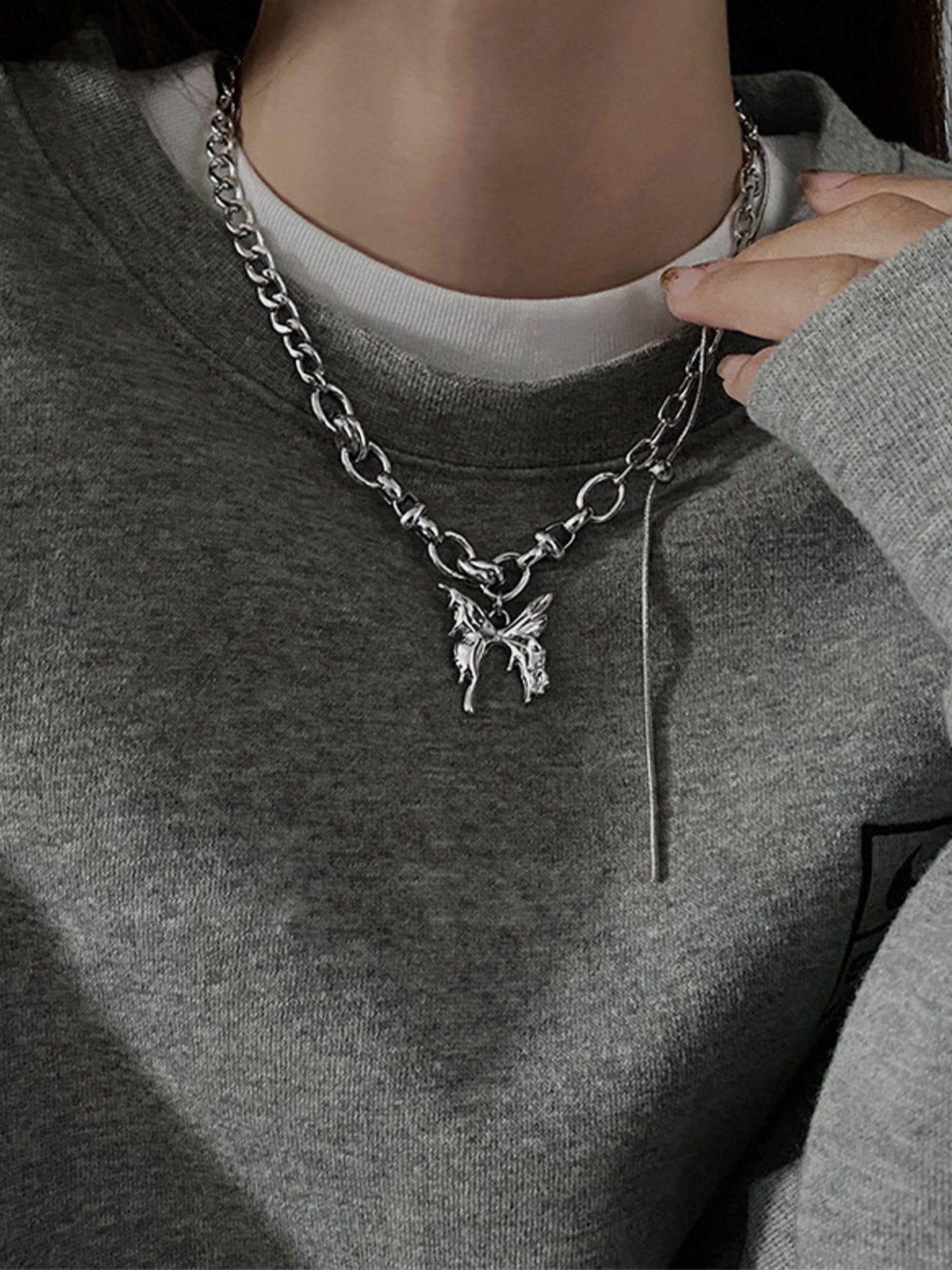 Aelfric Eden Butterfly Pendant Necklace Female Product Image