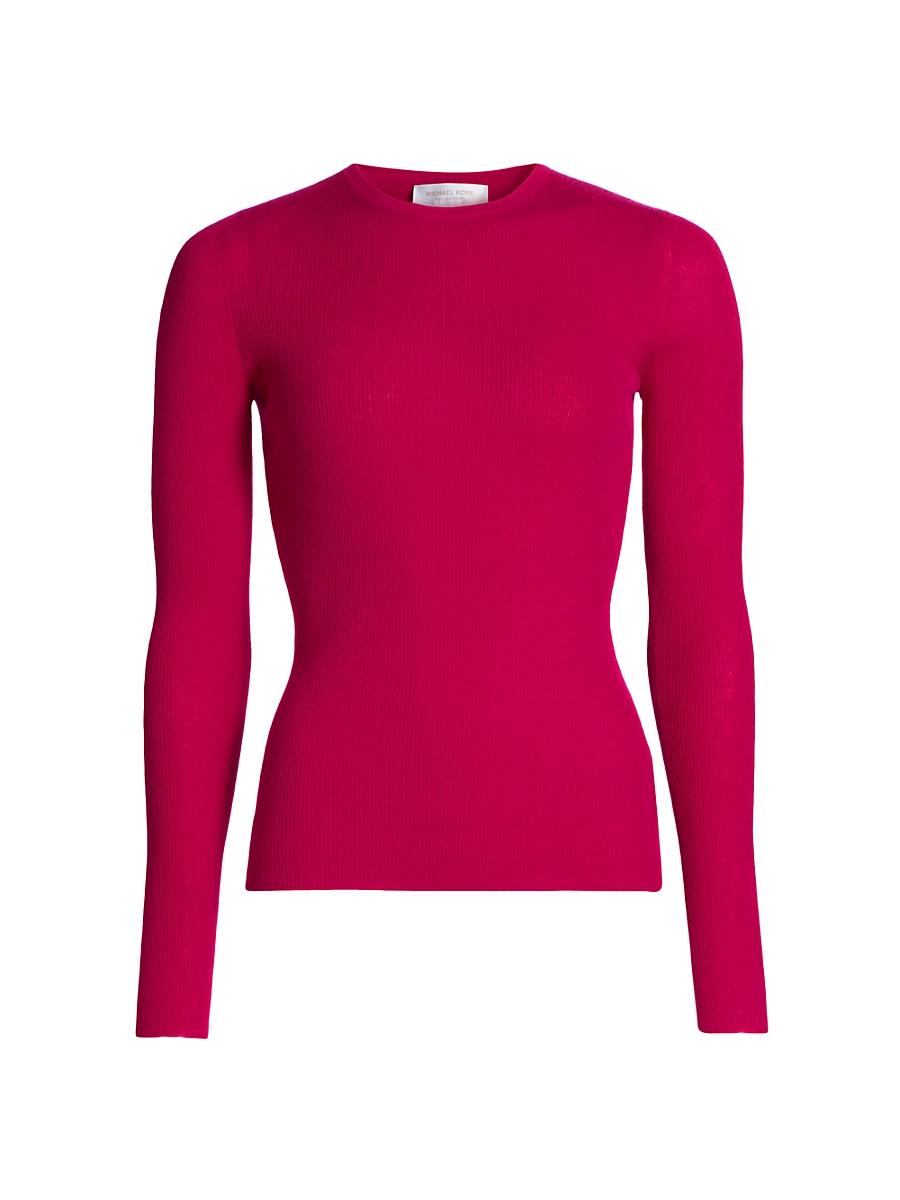 Womens Hutton Ribbed Cashmere Sweater Product Image
