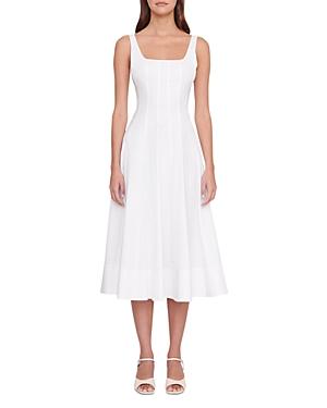 Womens Wells Cotton Poplin A-Line Midi-Dress Product Image