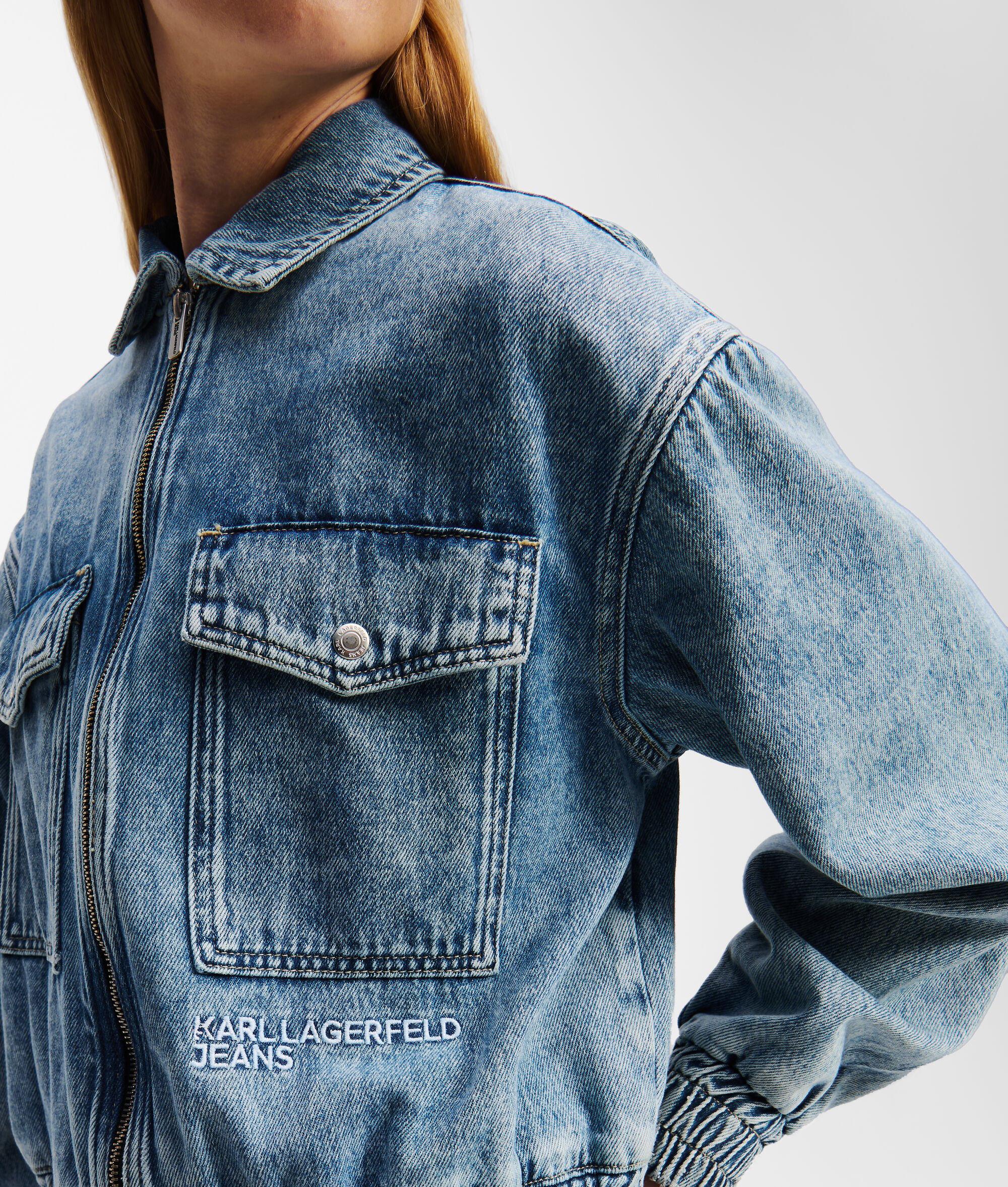 DENIM BOMBER JACKET  Product Image