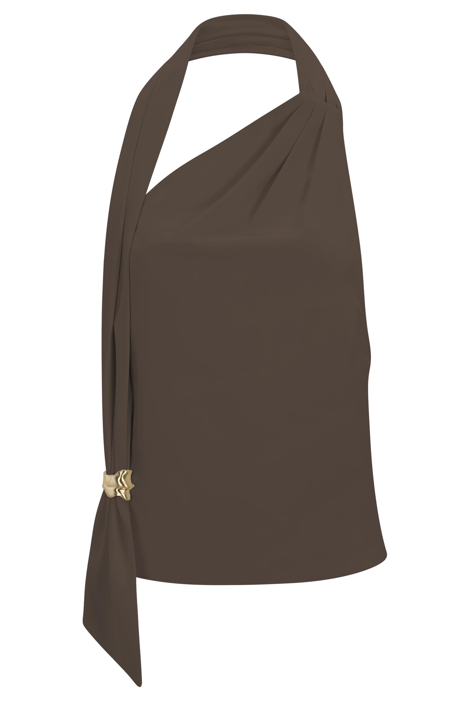 Effy Suiting Mini Skirt - Cacao Brown Product Image