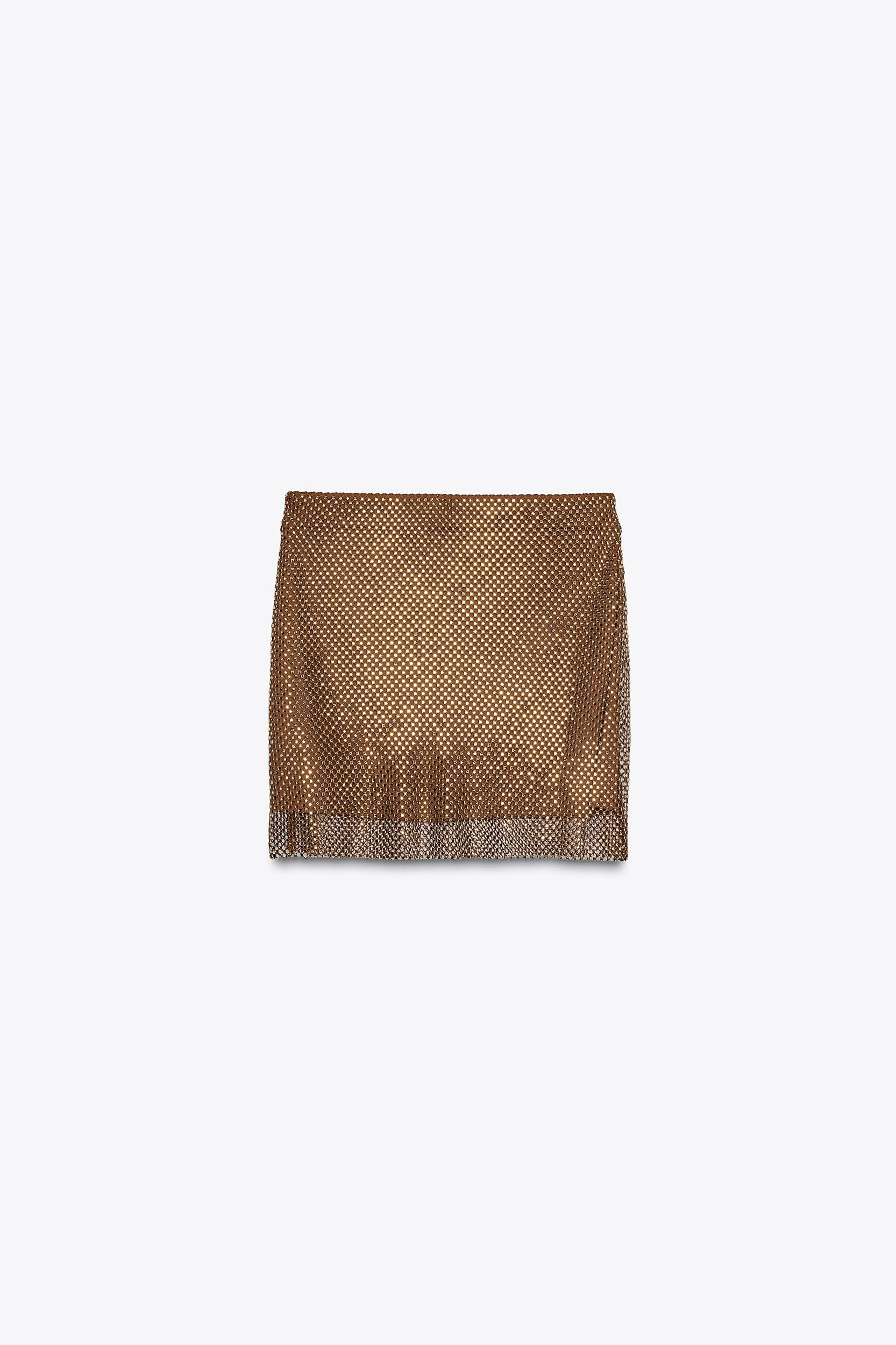 RHINESTONE MINI SKIRT Product Image