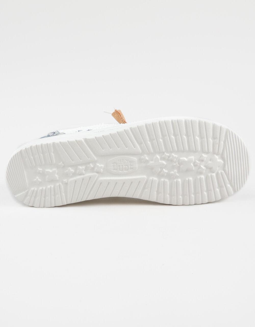 HEY DUDE Wendy Womens Crafted Boho Shoes - WHITE Product Image