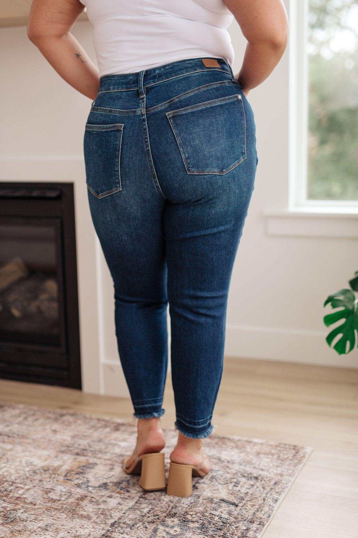Phillipa High Rise Release Hem Slim Jeans (Online Exclusive) Product Image
