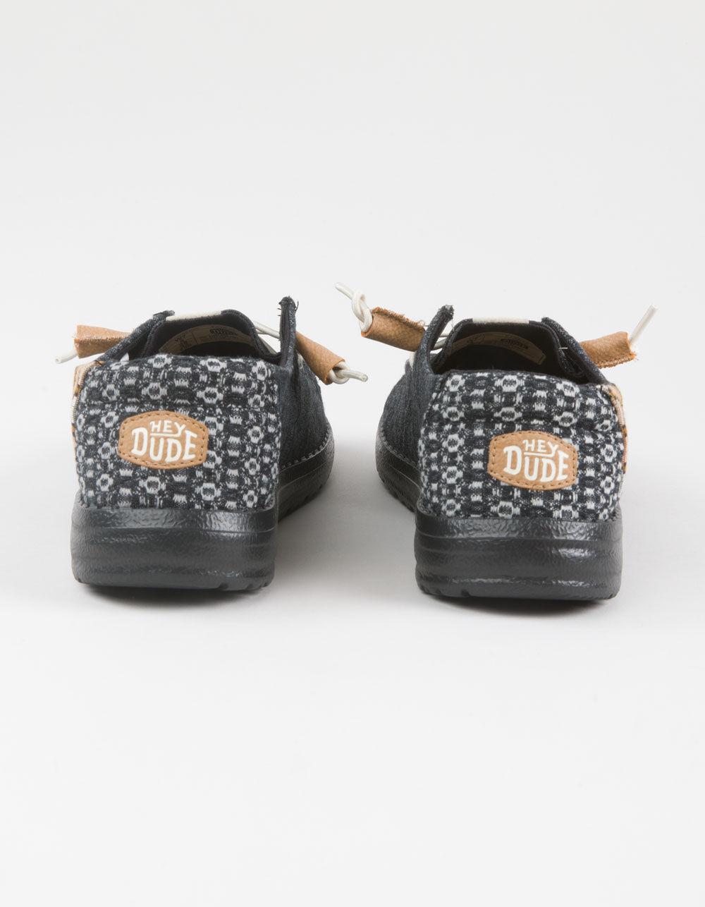 HEY DUDE Wendy Crafted Boho Womens Shoes - BLACK Product Image
