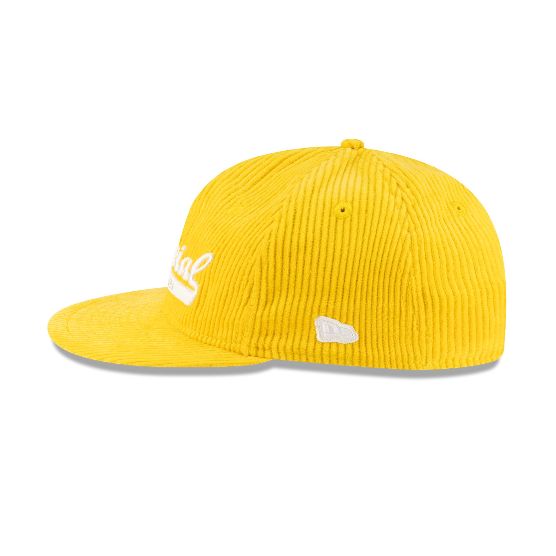 New Era Branded Official Corduroy Gold Retro Crown 9FIFTY Snapback Hat Male Product Image
