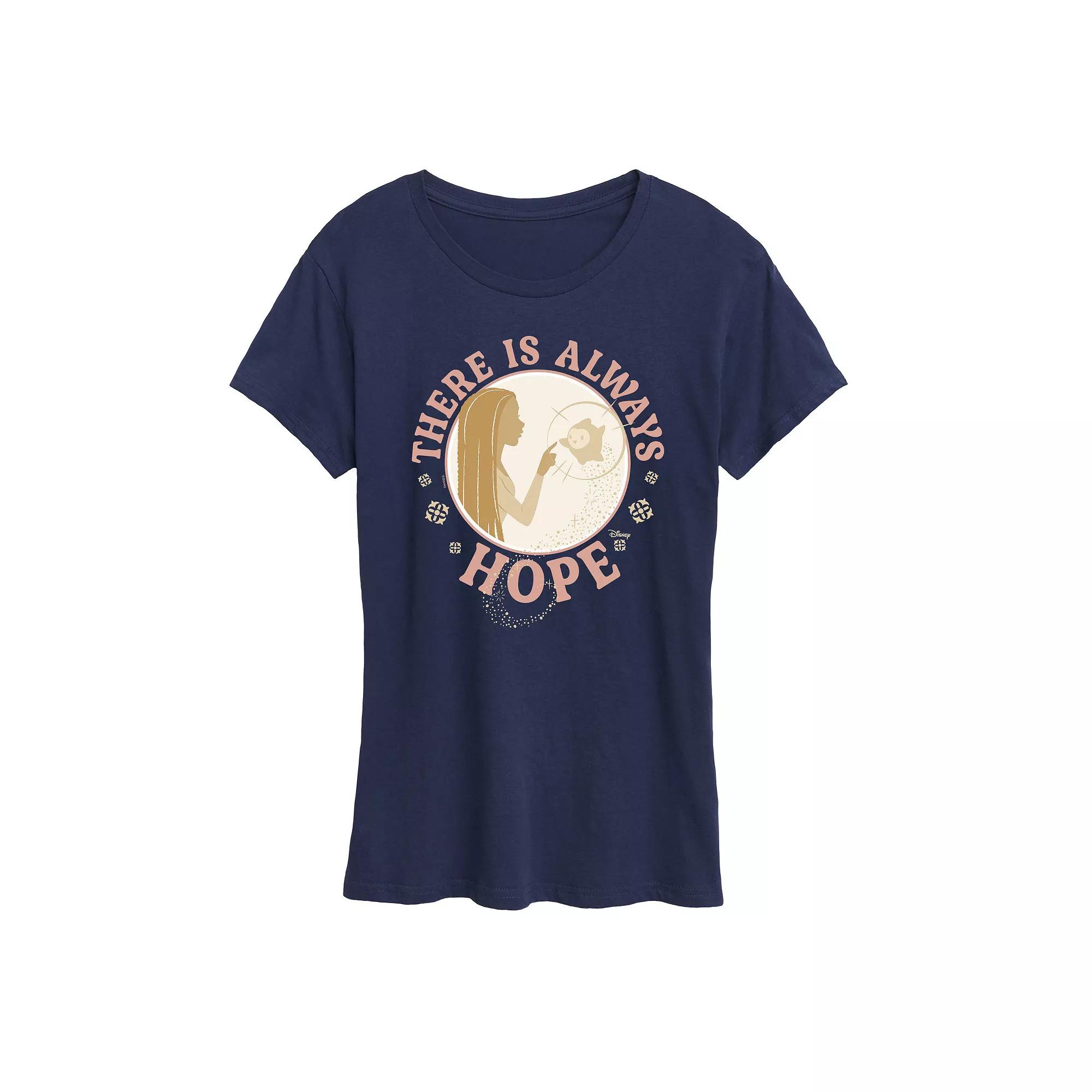 Disney's Wish Asha and Star Women's There Is Always Hope Graphic Tee, Girl's,  Product Image
