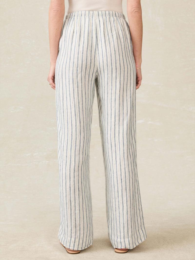 Laidback Linen Pant - Oceanside Stripe Product Image