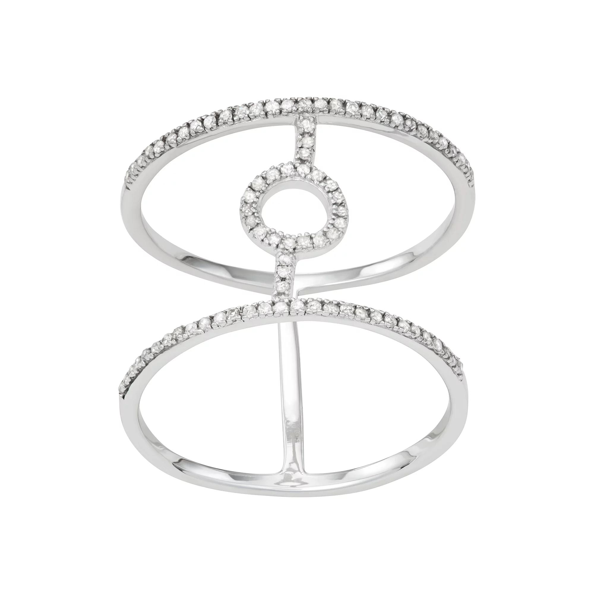 Jewelexcess Sterling Silver 1/8 Carat T.W. Diamond Fashion Ring, Women's,  Product Image