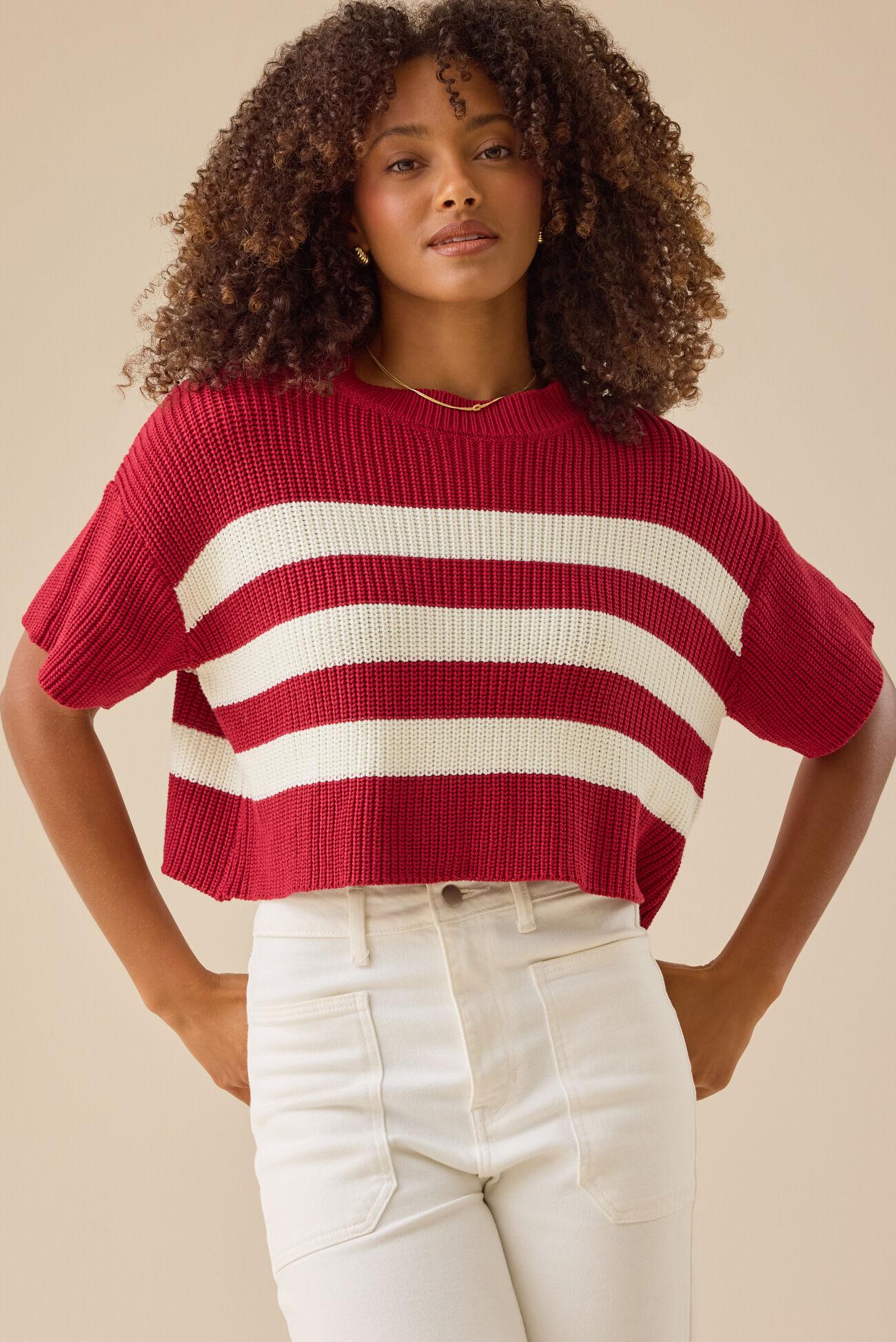 Ricki Striped Boxy Sweater Product Image