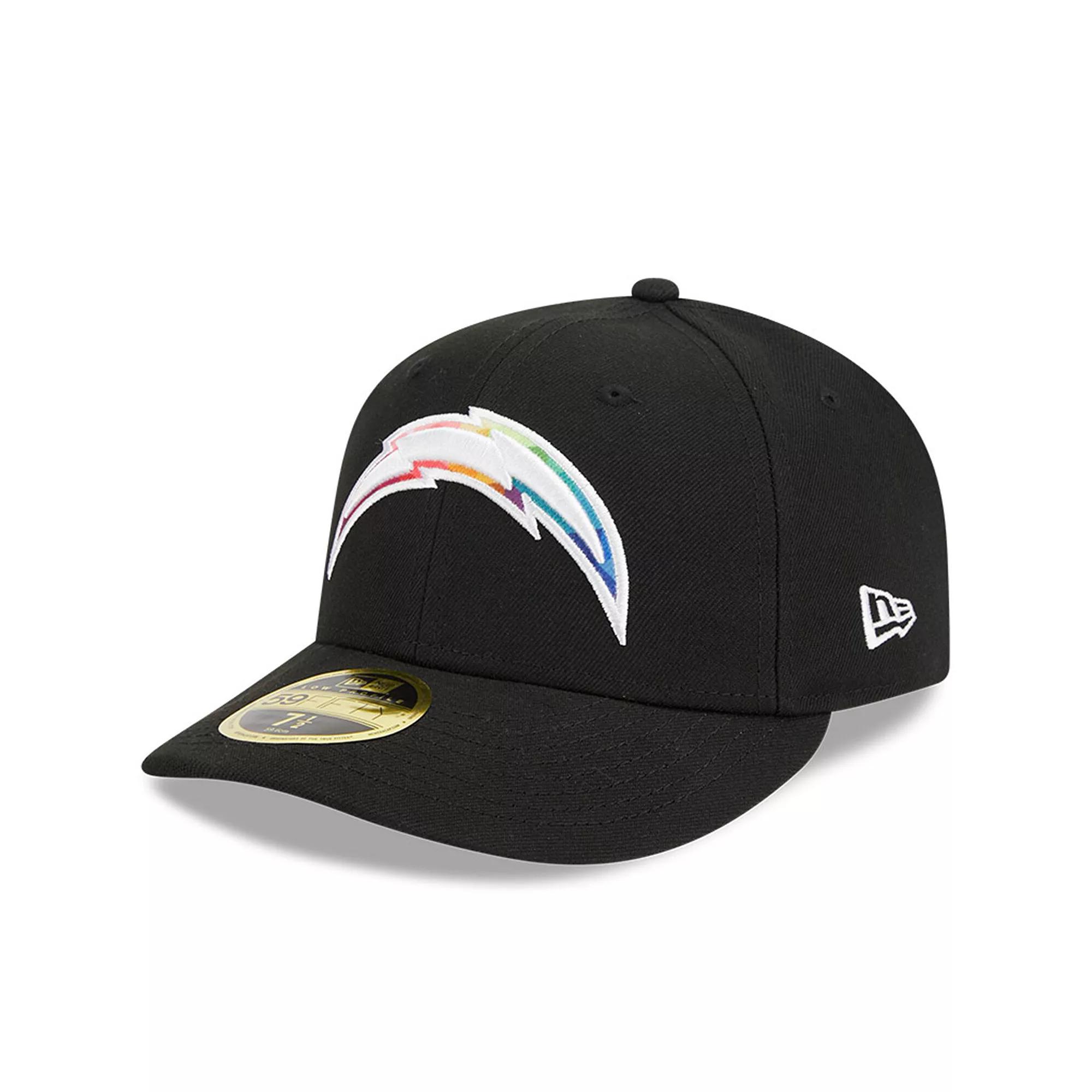 Men's New Era  Black Los Angeles Chargers 2023 NFL Crucial Catch Low Profile 59FIFTY Fitted Hat, Size: 6 7/8 Product Image