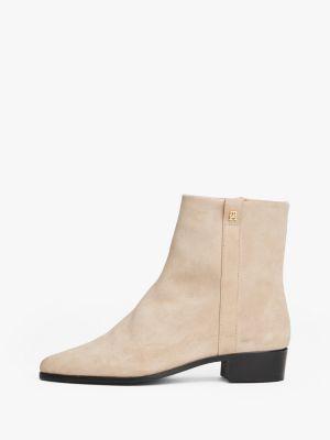 Suede Zip Ankle Boot Product Image