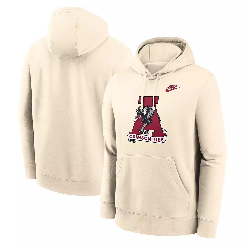 Mens Nike Cream Alabama Crimson Tide Vault Logo Pullover Hoodie Product Image