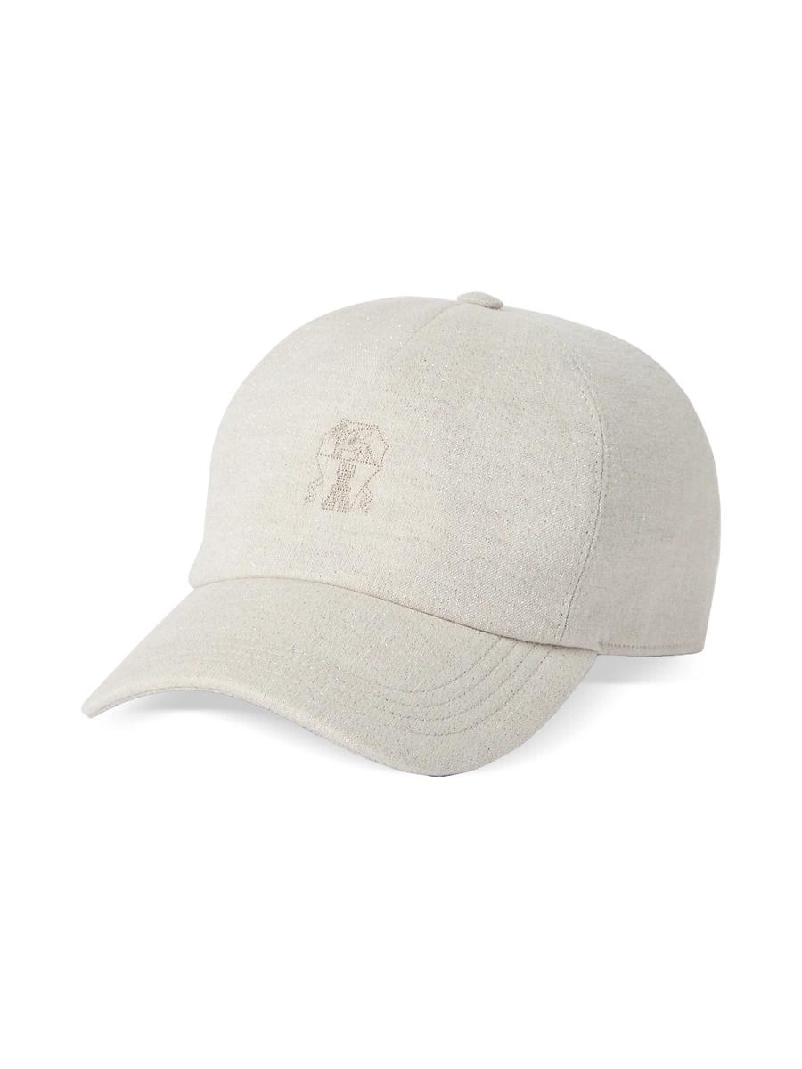 Womens Linen Sparkling Canvas Baseball Hat Product Image