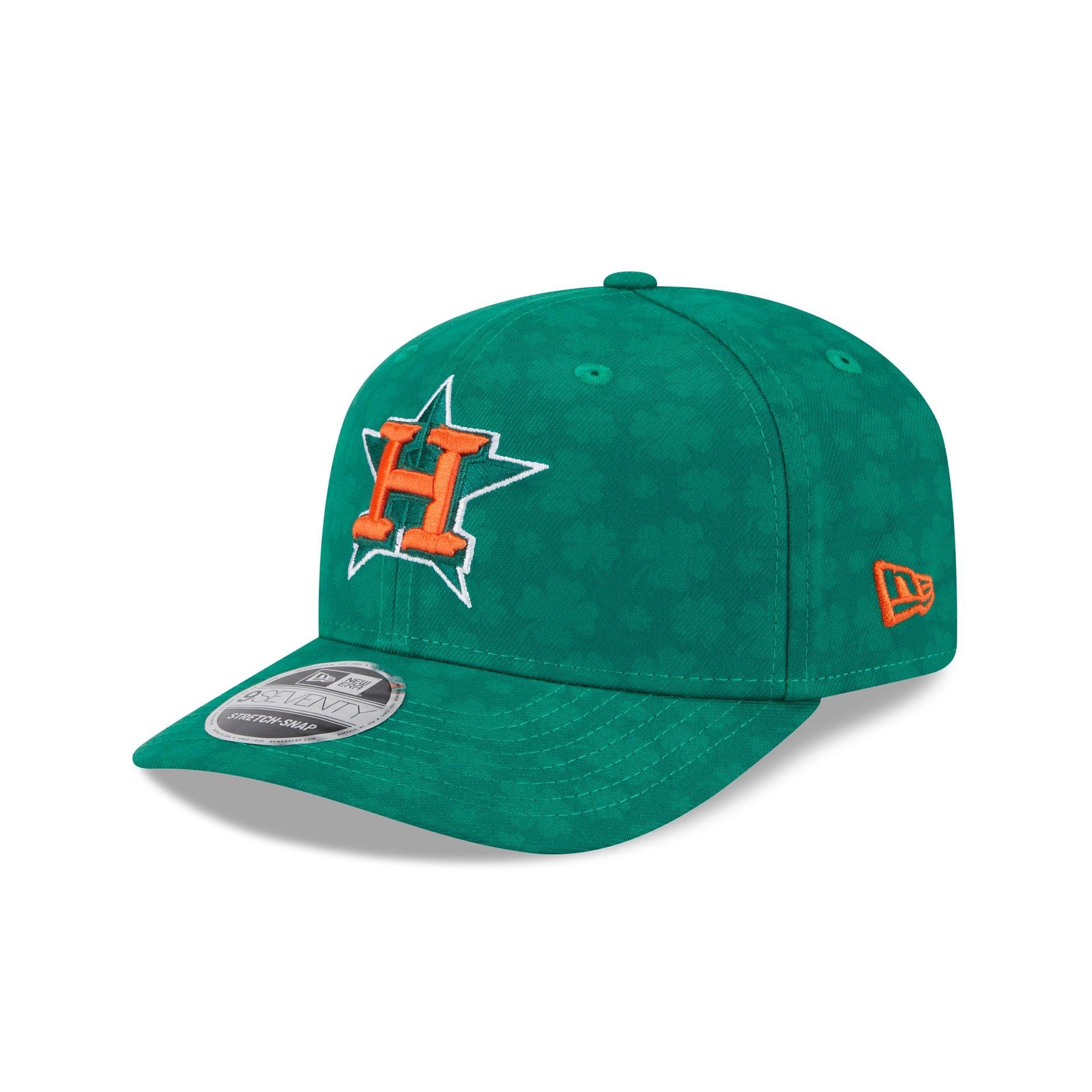 Houston Astros St. Patrick's Day 2025 9SEVENTY Stretch-Snap Hat Male Product Image