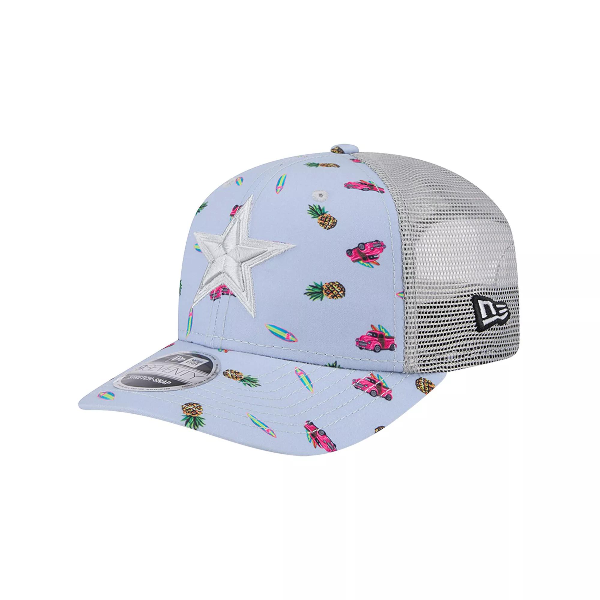 Men's New Era  Light Blue Dallas Cowboys Adventure Surfboard 9SEVENTY Adjustable Hat Product Image