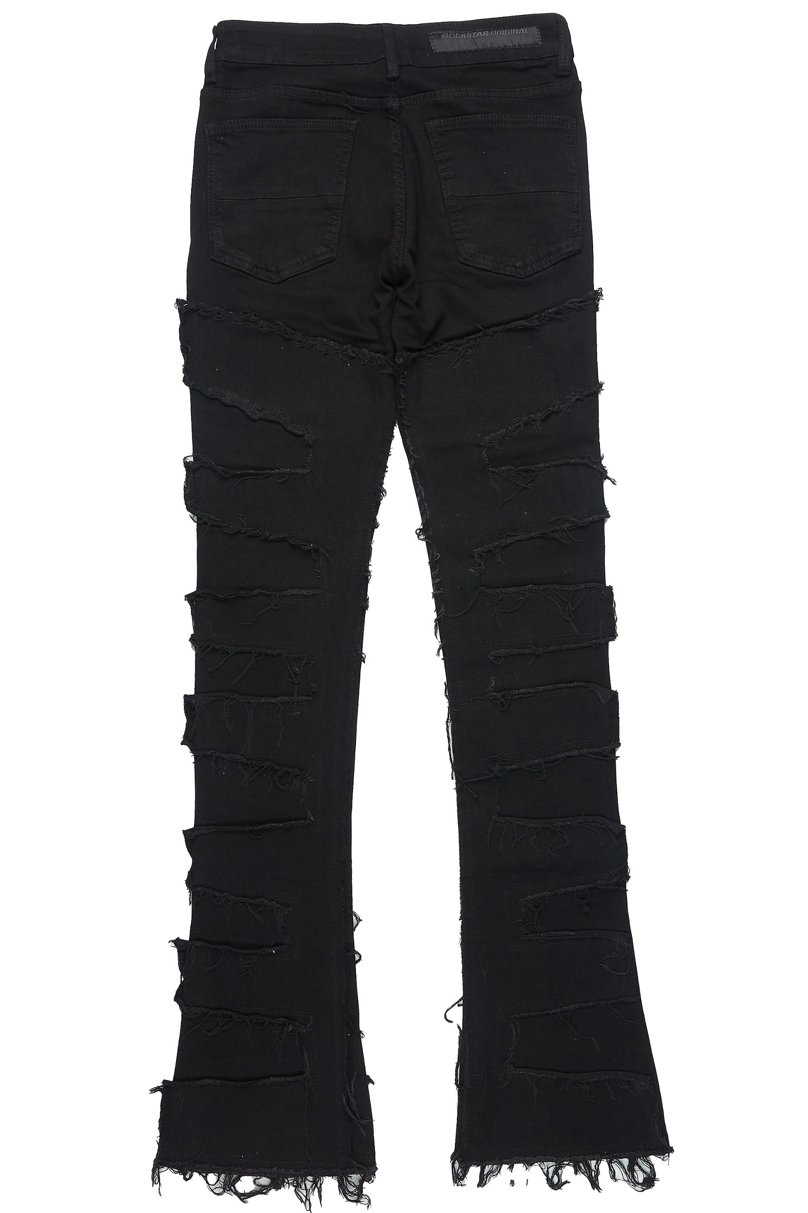 Dallin Black Painter Stacked Flare Jean Male Product Image