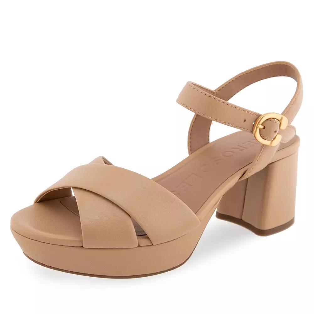 Aerosoles Cosmos Women's Platform Sandals, Size: 5, Beige Leather Product Image