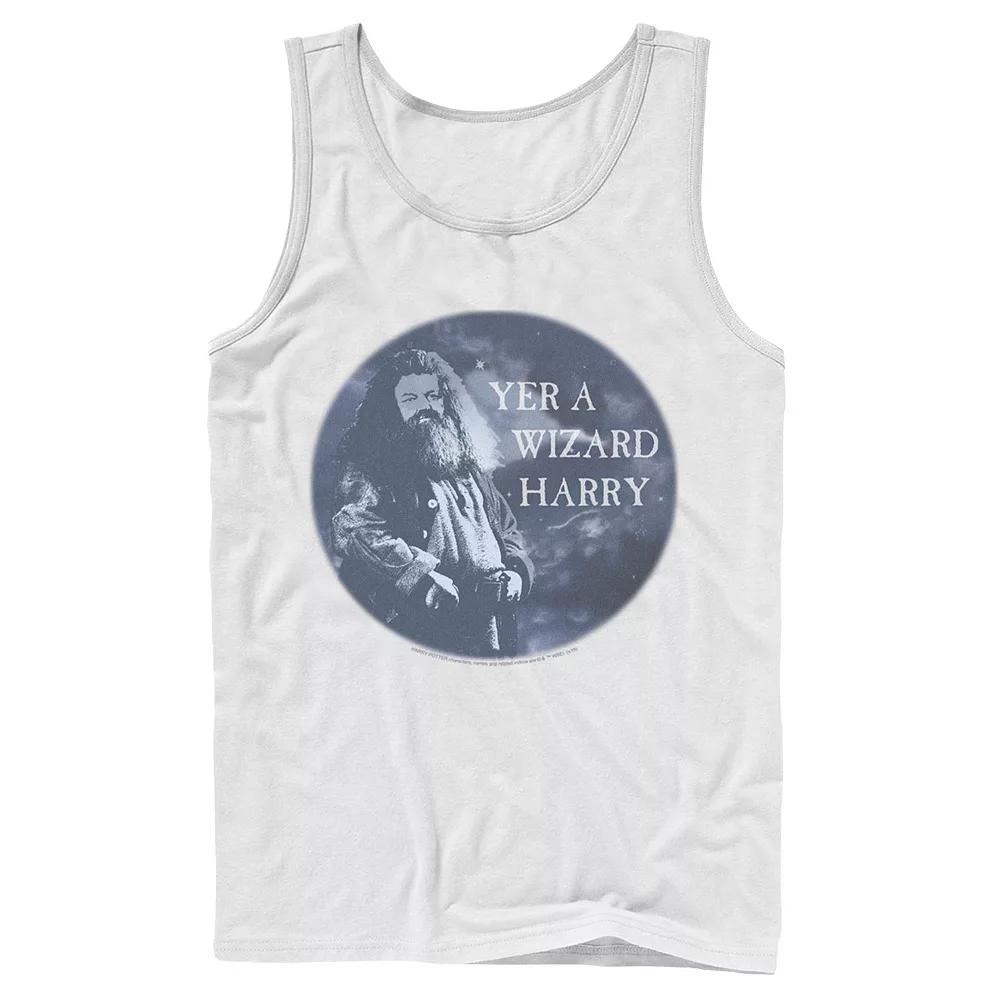 Men's Harry Potter Hagrid Yer A Wizard Harry Portrait Graphic Tank Top,  Product Image