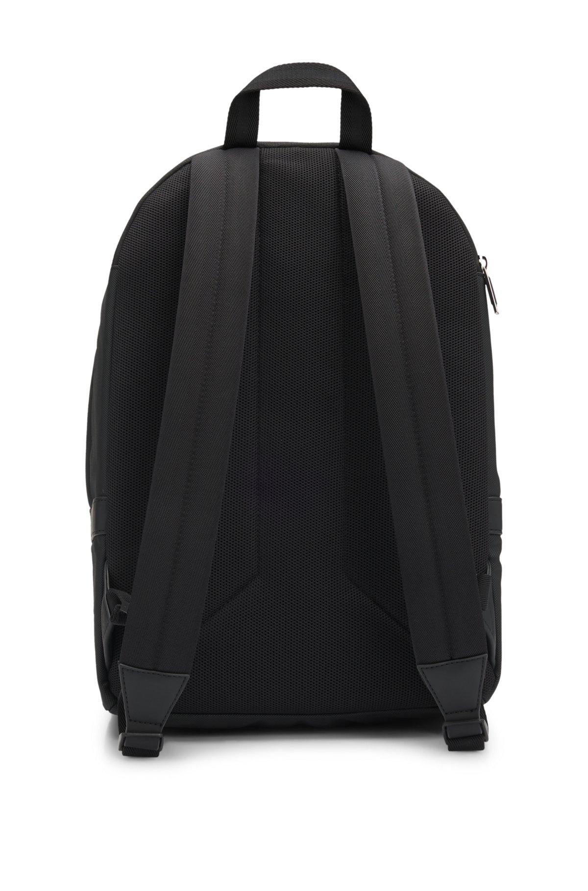 BOSS - Backpack with smooth and structured finishes - Black Product Image