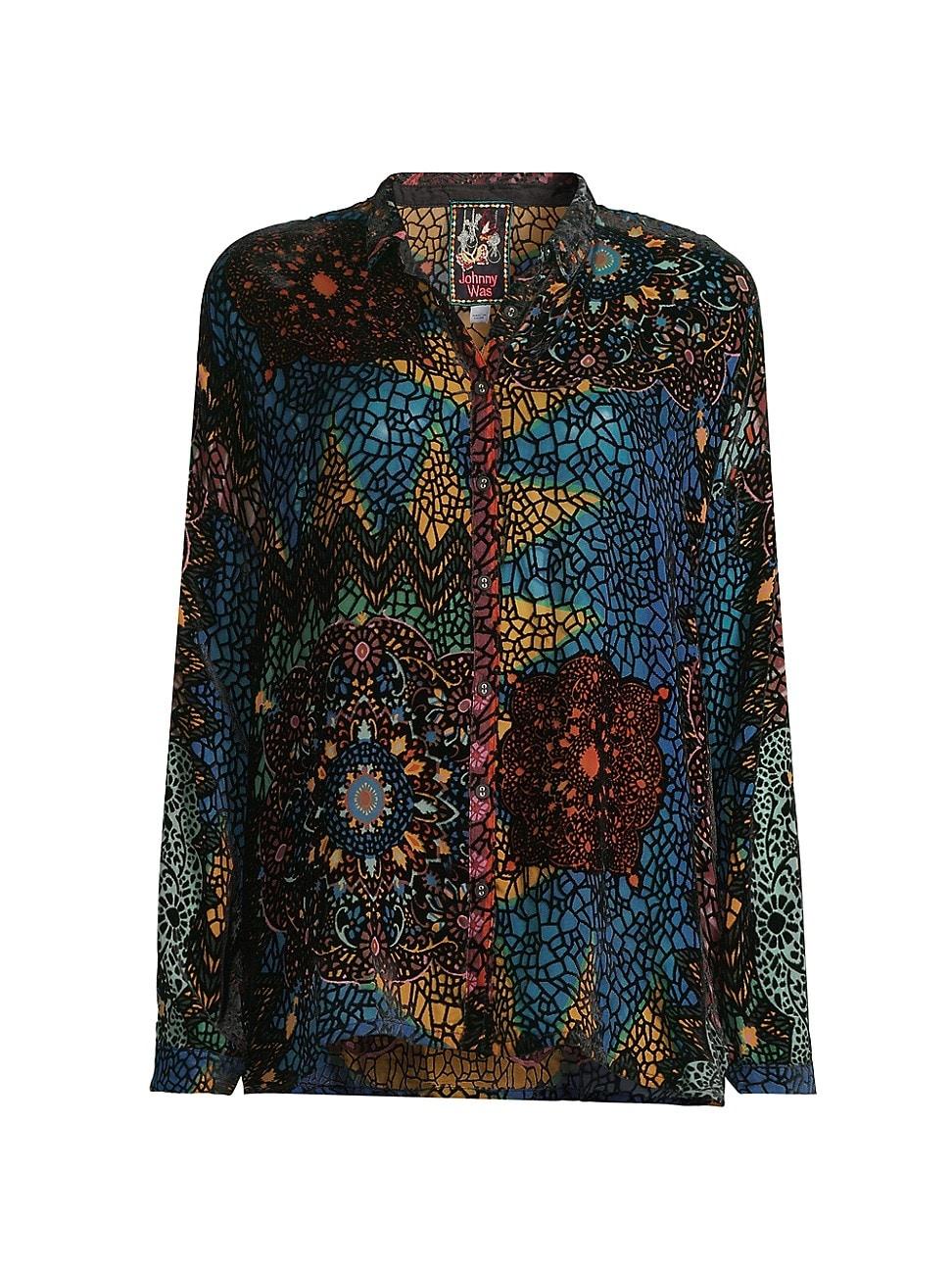 Womens The Audrey Oversized Floral Blouse Product Image