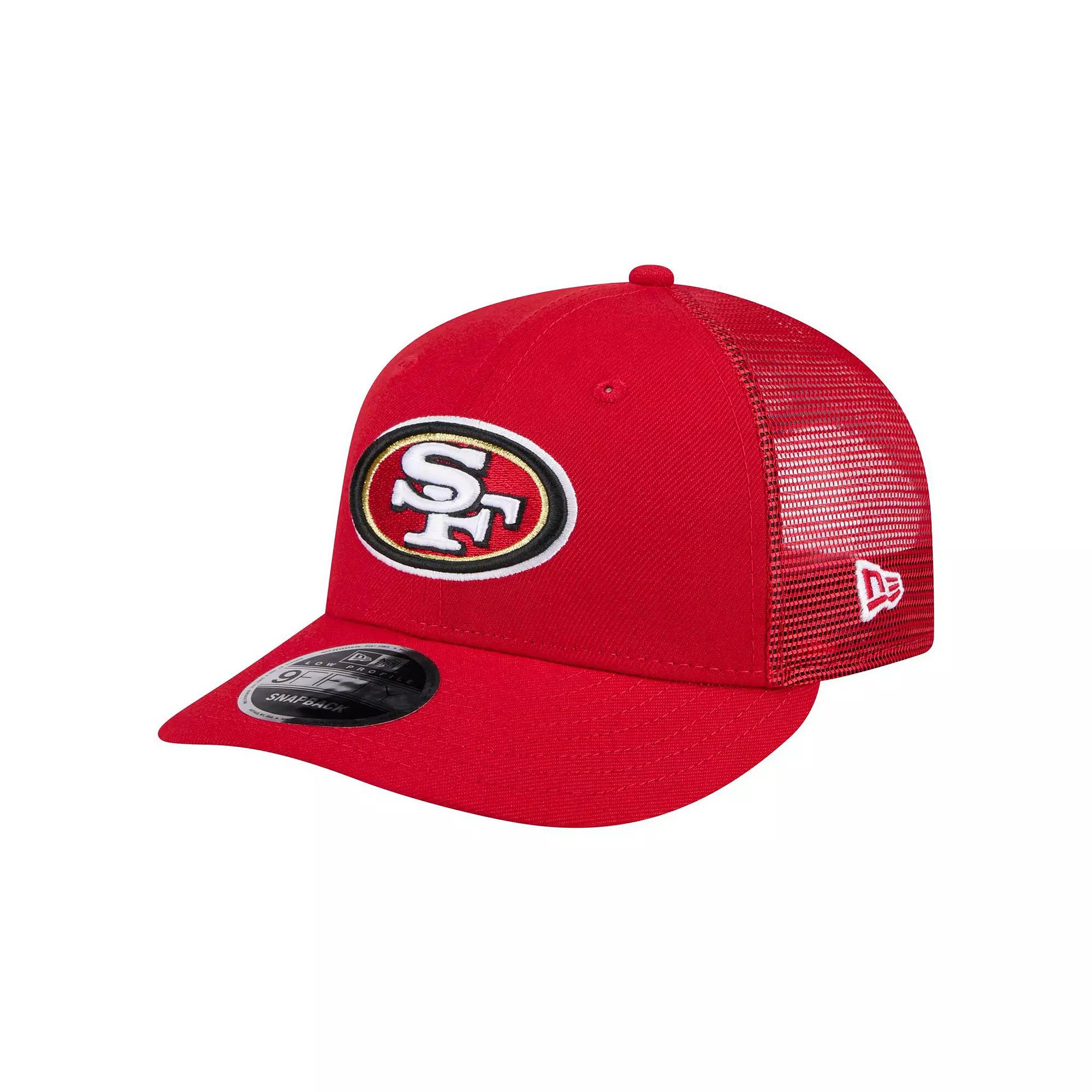 Men's New Era Scarlet San Francisco 49ers Low Profile 9FIFTY Snapback Hat, Red Product Image