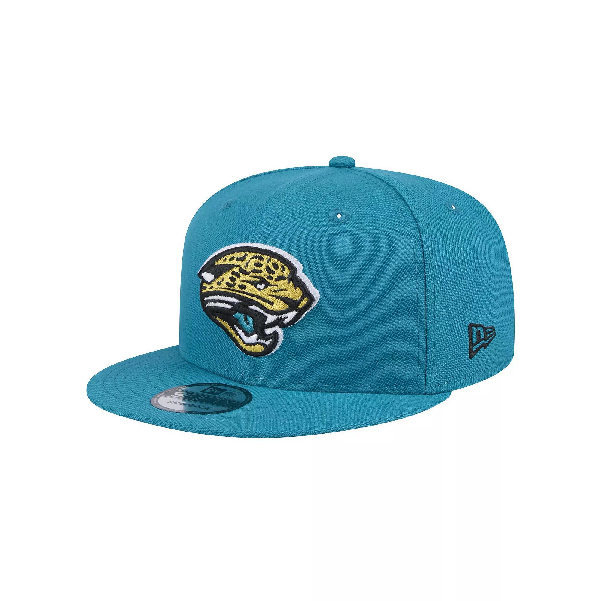 Men's New Era  Teal Jacksonville Jaguars Throwback Logo Standard 9FIFTY Snapback Hat, Blue Product Image