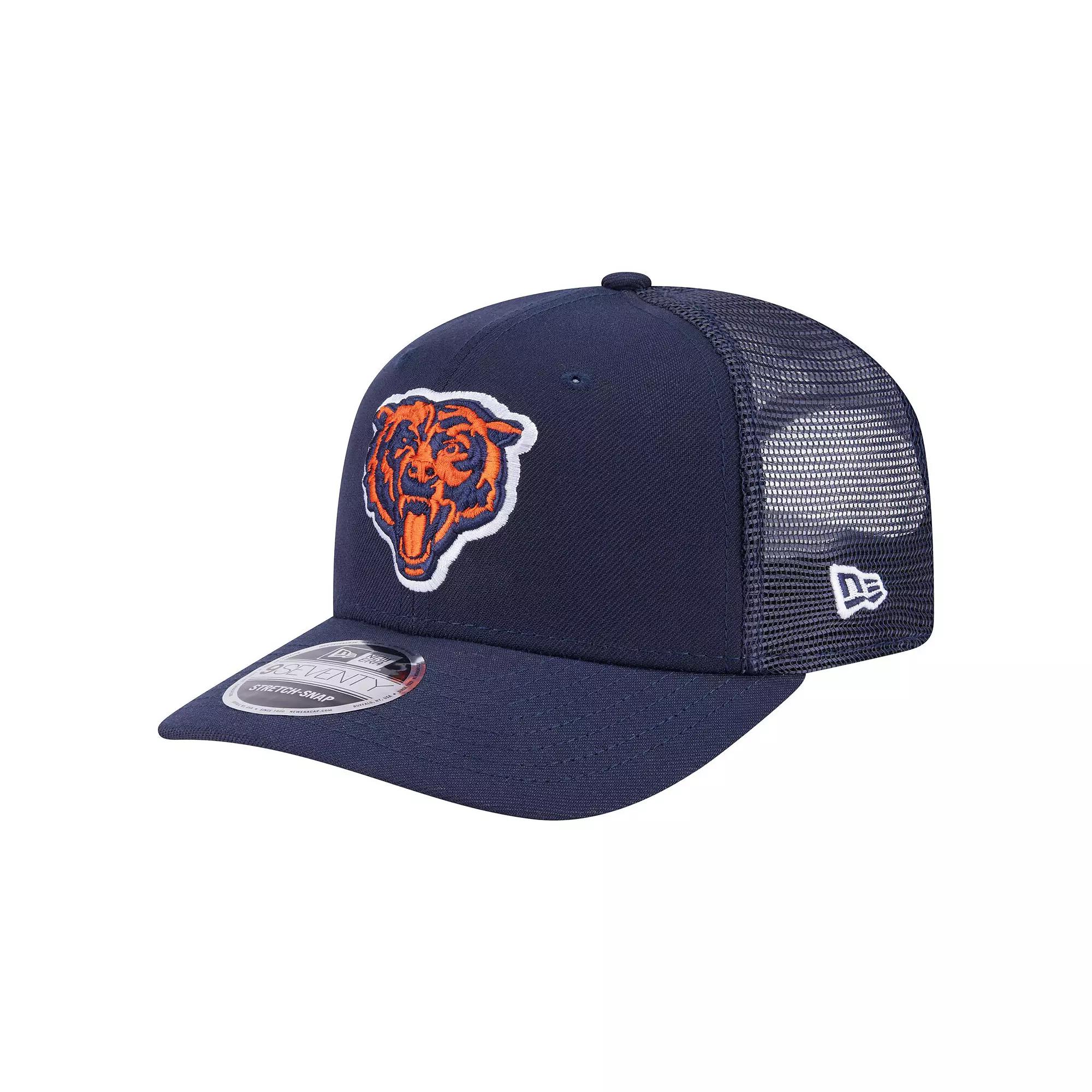Men's New Era Navy Chicago Bears Main Trucker 9SEVENTY Stretch-Snap Hat, Blue Product Image