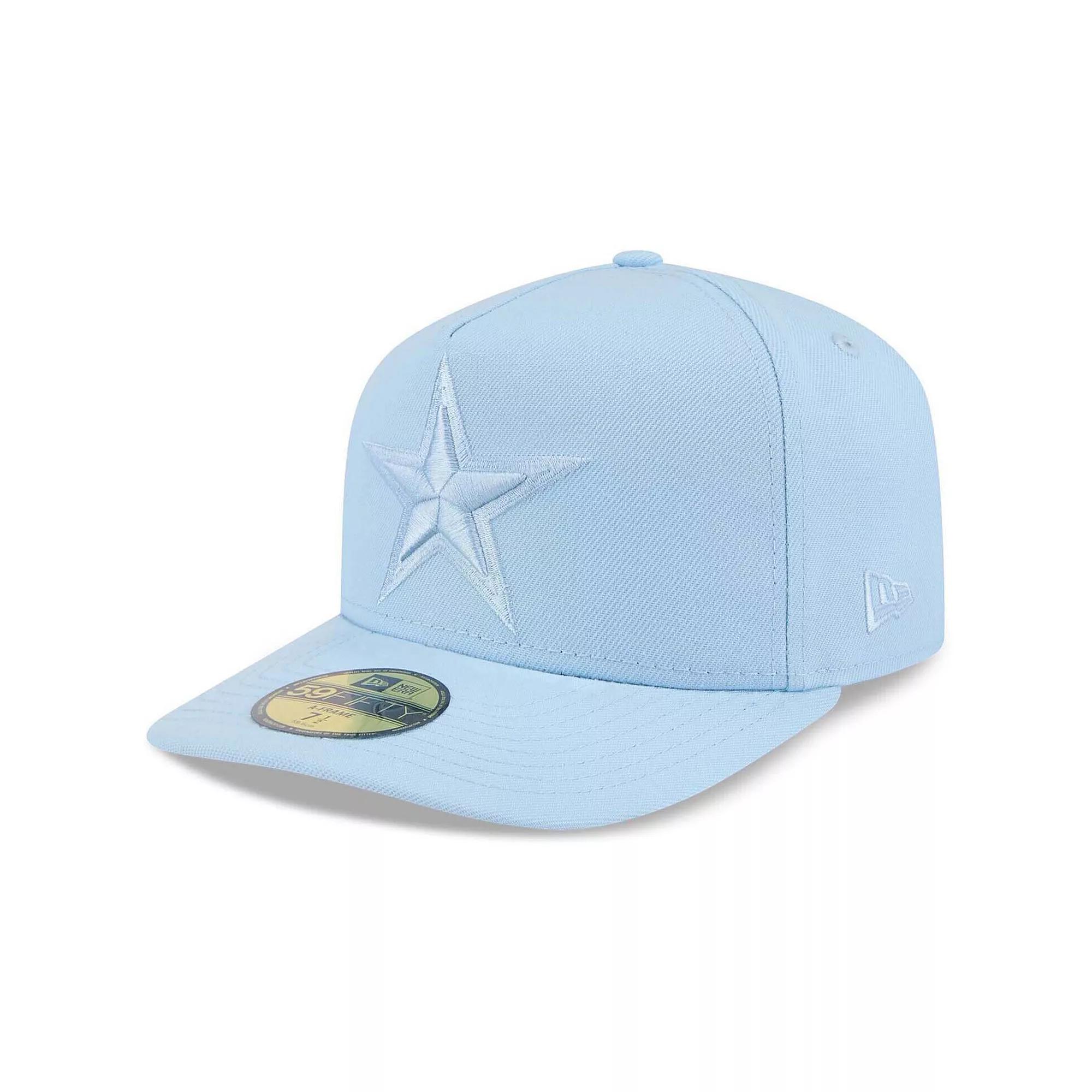 Men's New Era Light Blue Dallas Cowboys Color Pack A-Frame 59FIFTY Fitted Hat,  Product Image