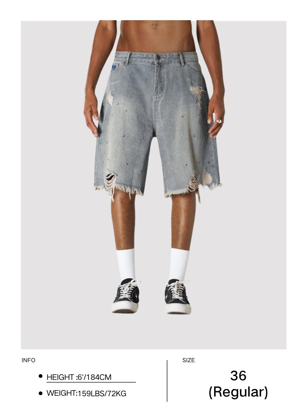 Aelfric Eden Rhinestone Application Jorts Product Image