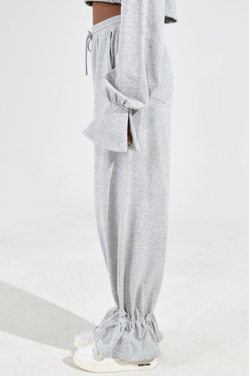 A CALM FLEX JOGGER PANT IN HEATHER GREY Product Image