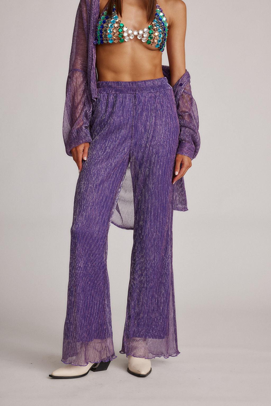 Victoria Purple Pull On Pants Product Image