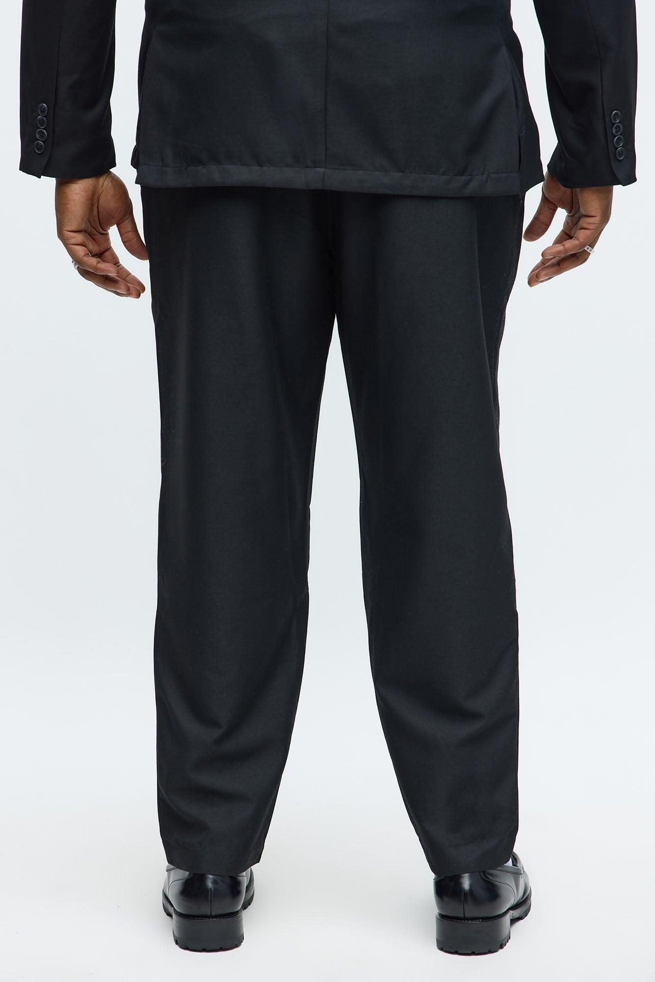 Slim Modern Stretch-Waist Everyday Trouser - Black Product Image