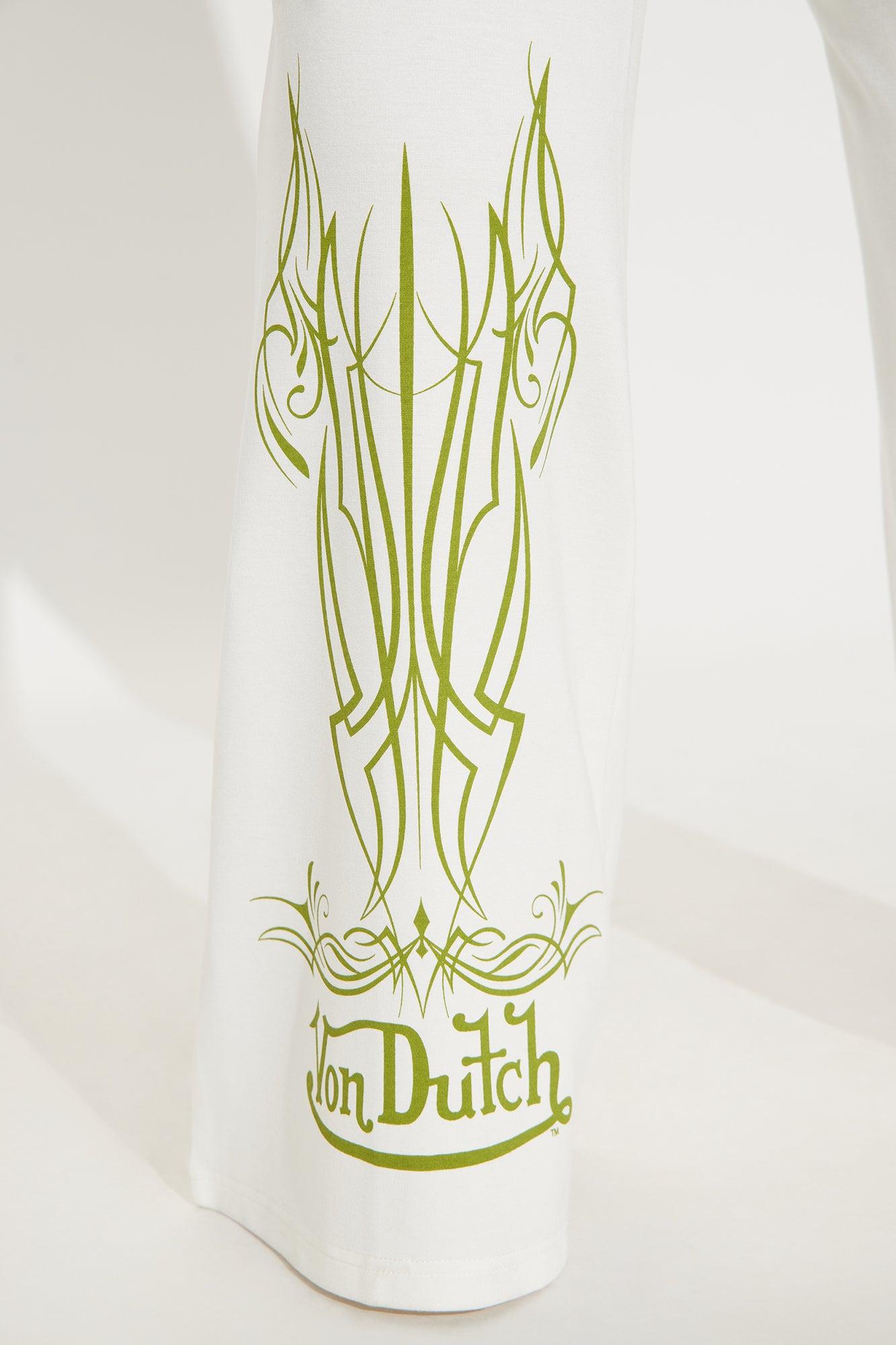 Von Dutch Unlimited Flared Pant - Ivory/combo Female Product Image