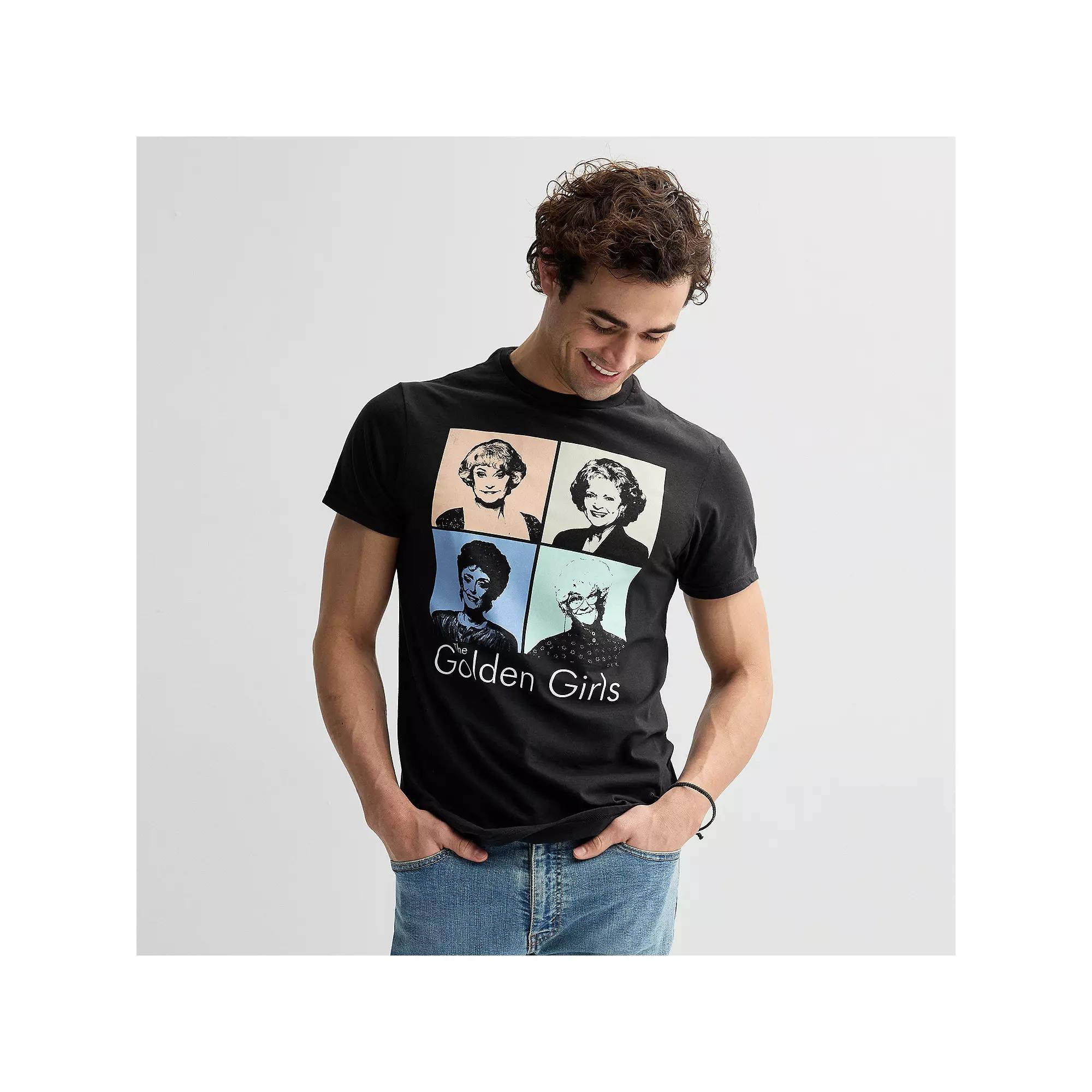 Men's Golden Girls Box Graphic Tee, Size: XXL, Black Product Image