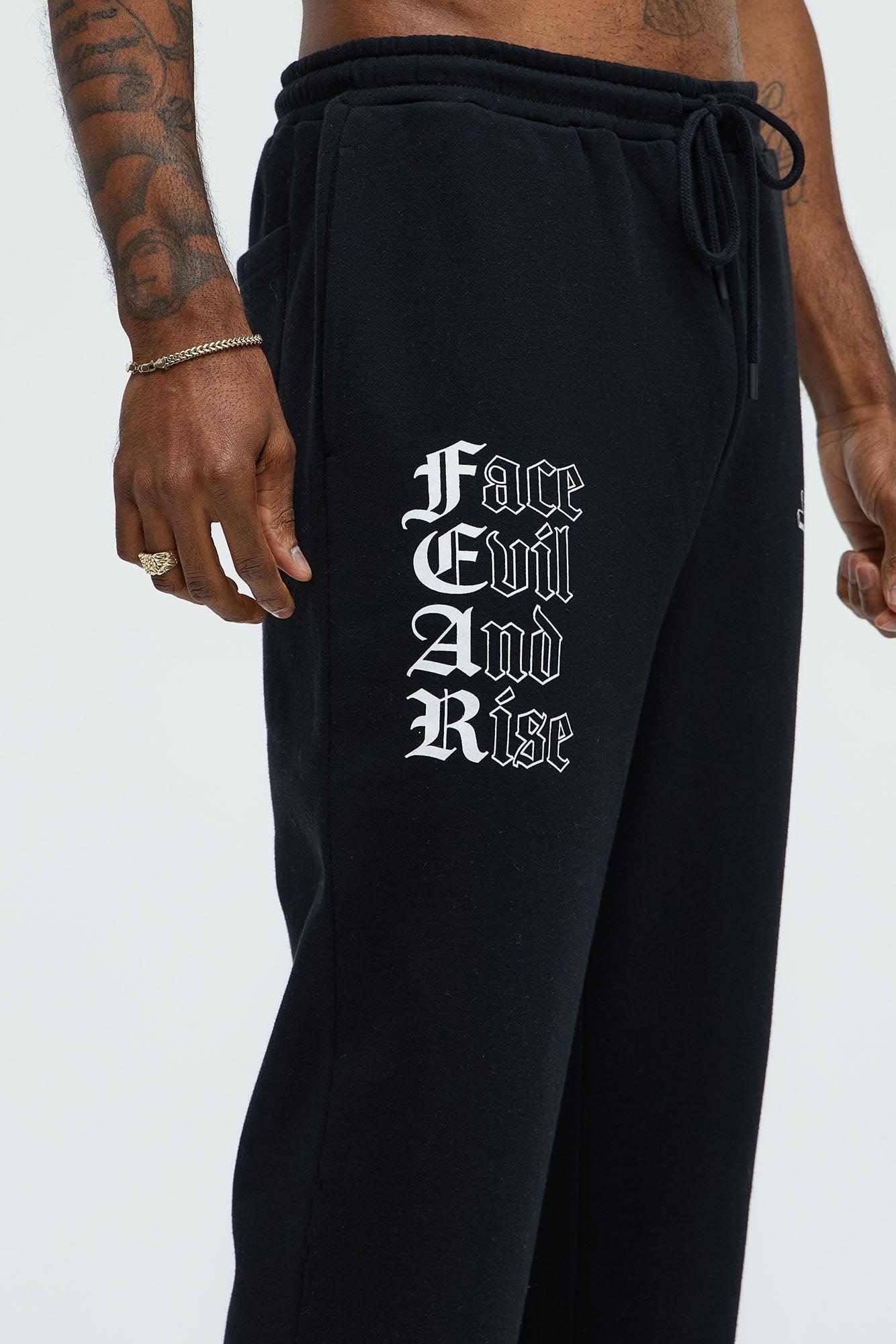 Tyson Fear Straight Sweatpants - Black Product Image