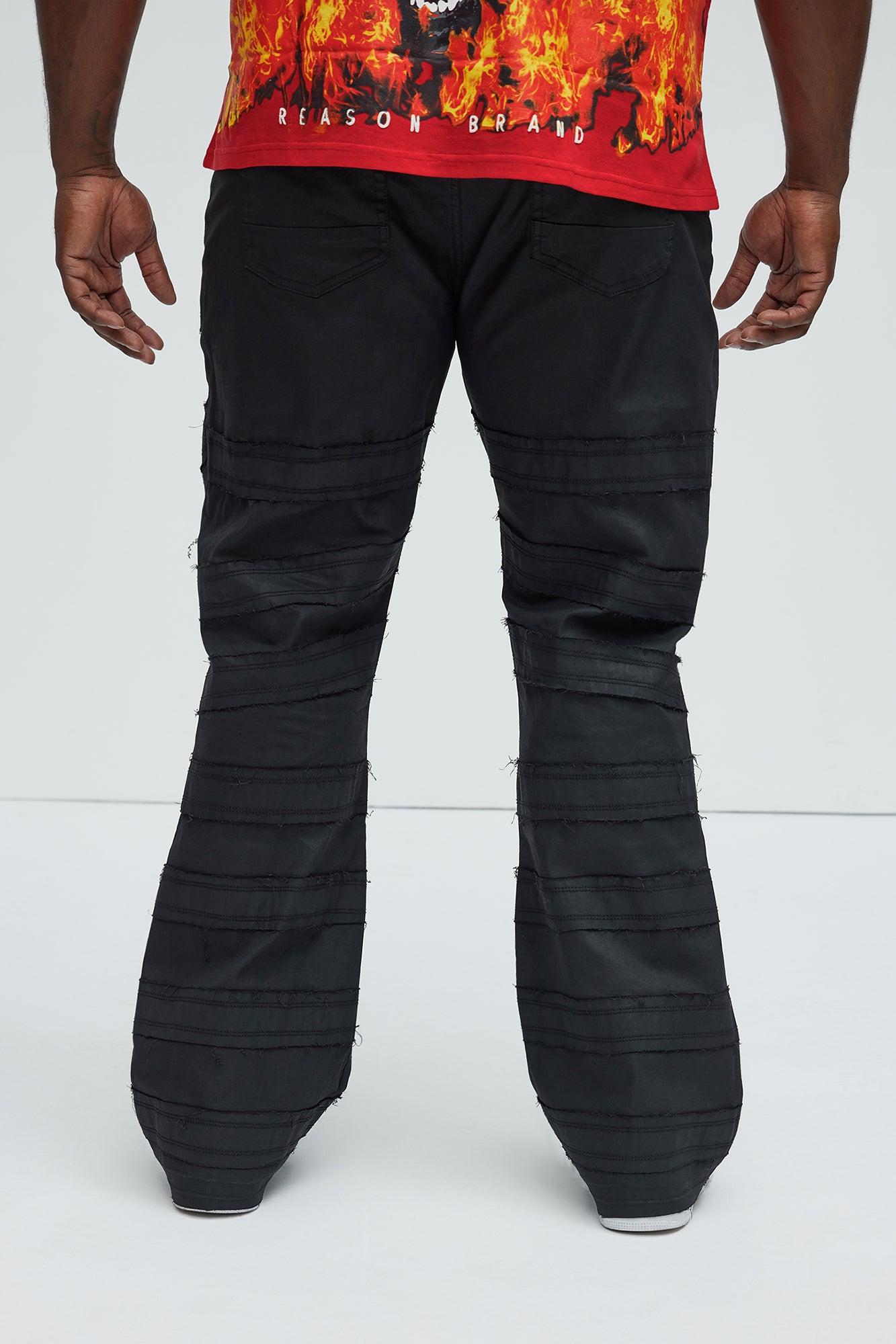 About Fray Stacked Skinny Jeans - Black Product Image