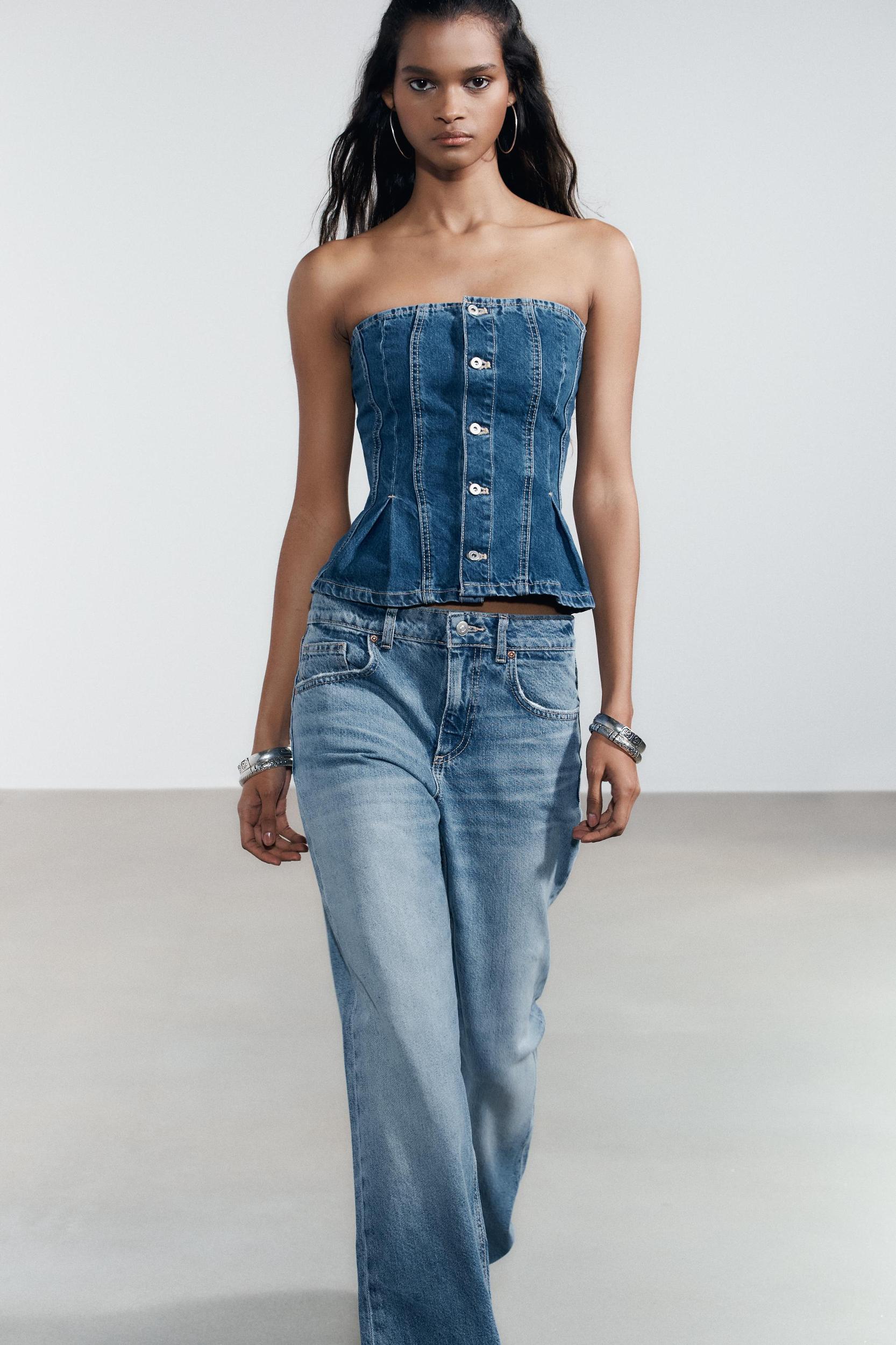 TRF MID-RISE WIDE LEG JEANS Product Image