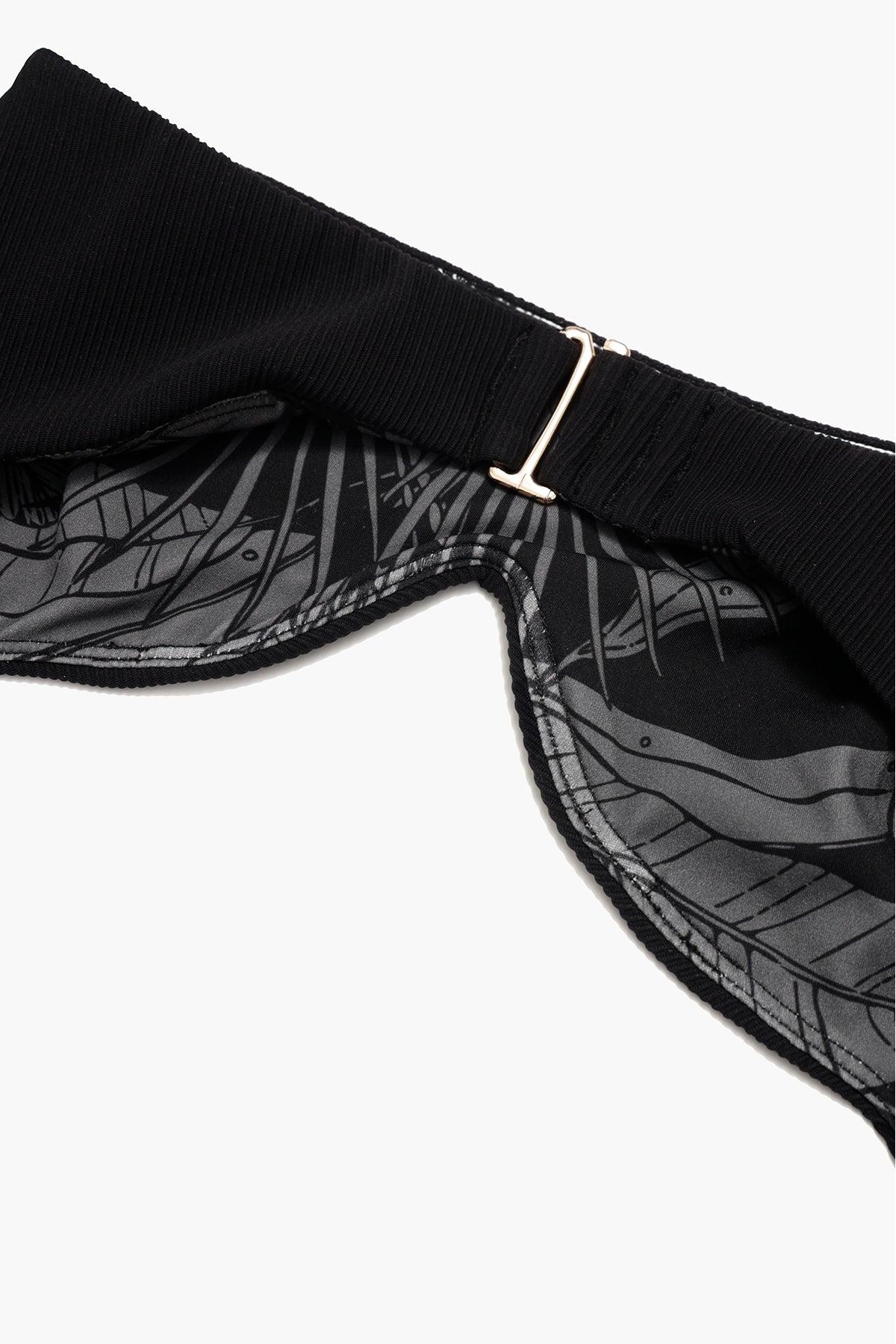 Siren Sweetheart Bikini Top - Black Rib Product Image