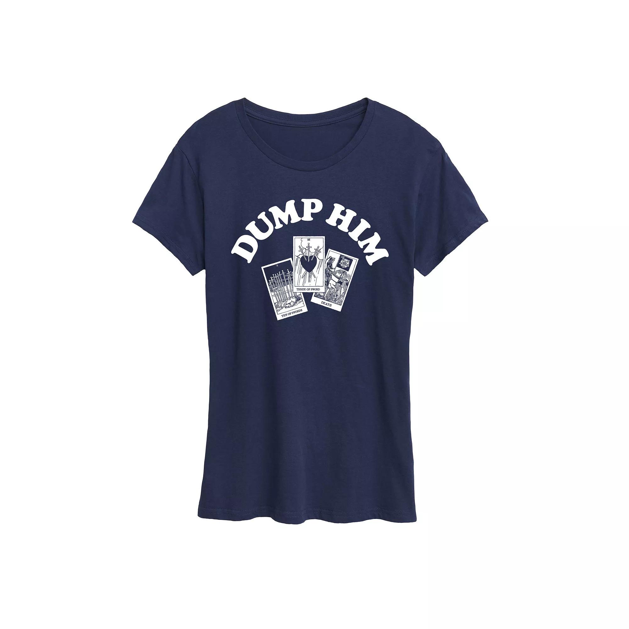 Women's Dump Him Tarot Graphic Tee,  Product Image