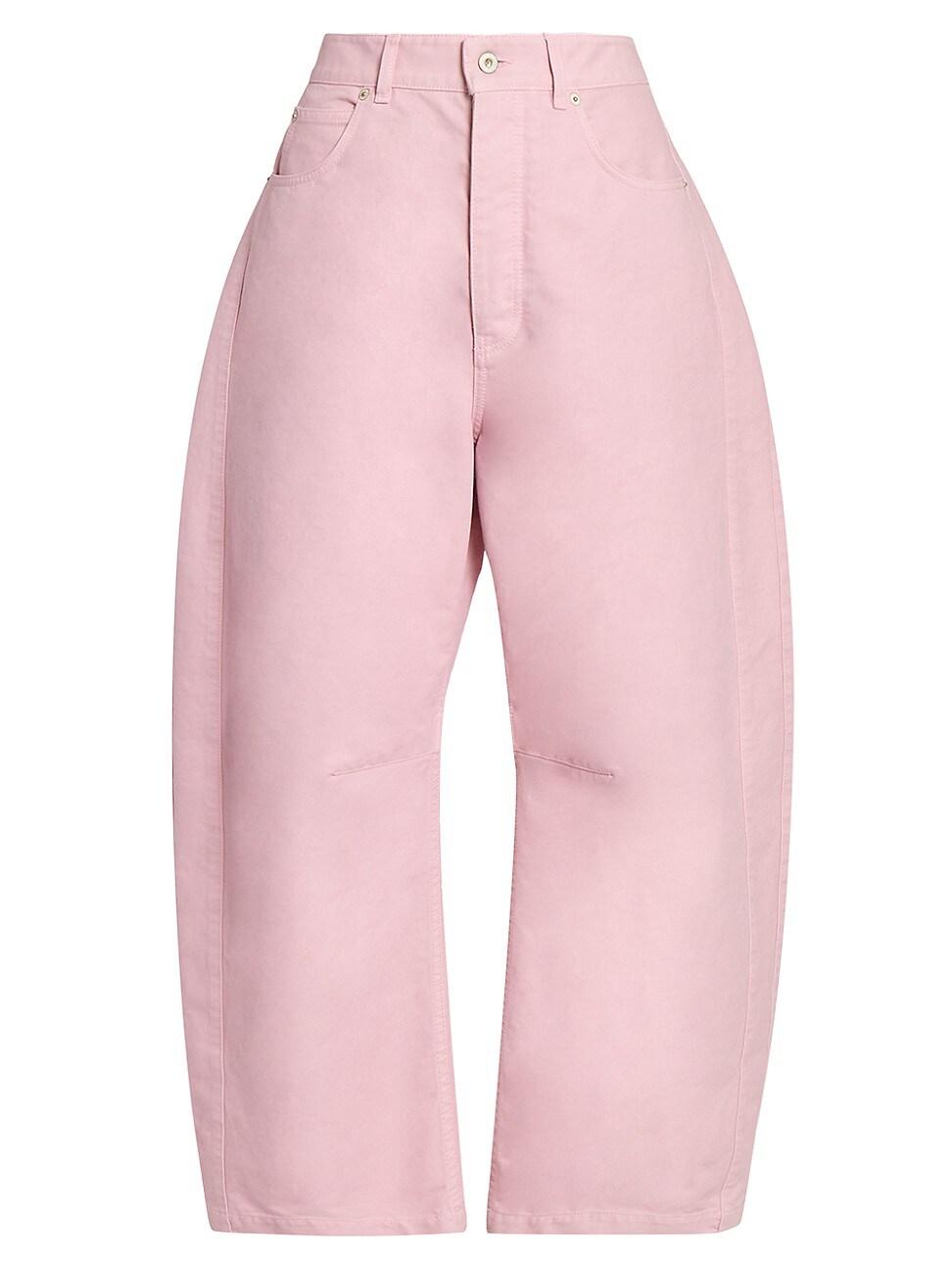 Womens Barrel Mid-Rise Trousers Product Image