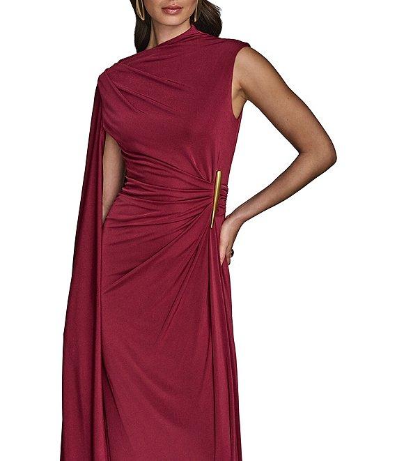 Donna Karan Mock Neck Knit Sheath Dress Product Image