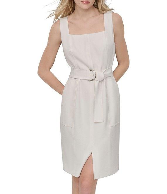 DKNY by Donna Karan Square Neck Sheath Dress Product Image