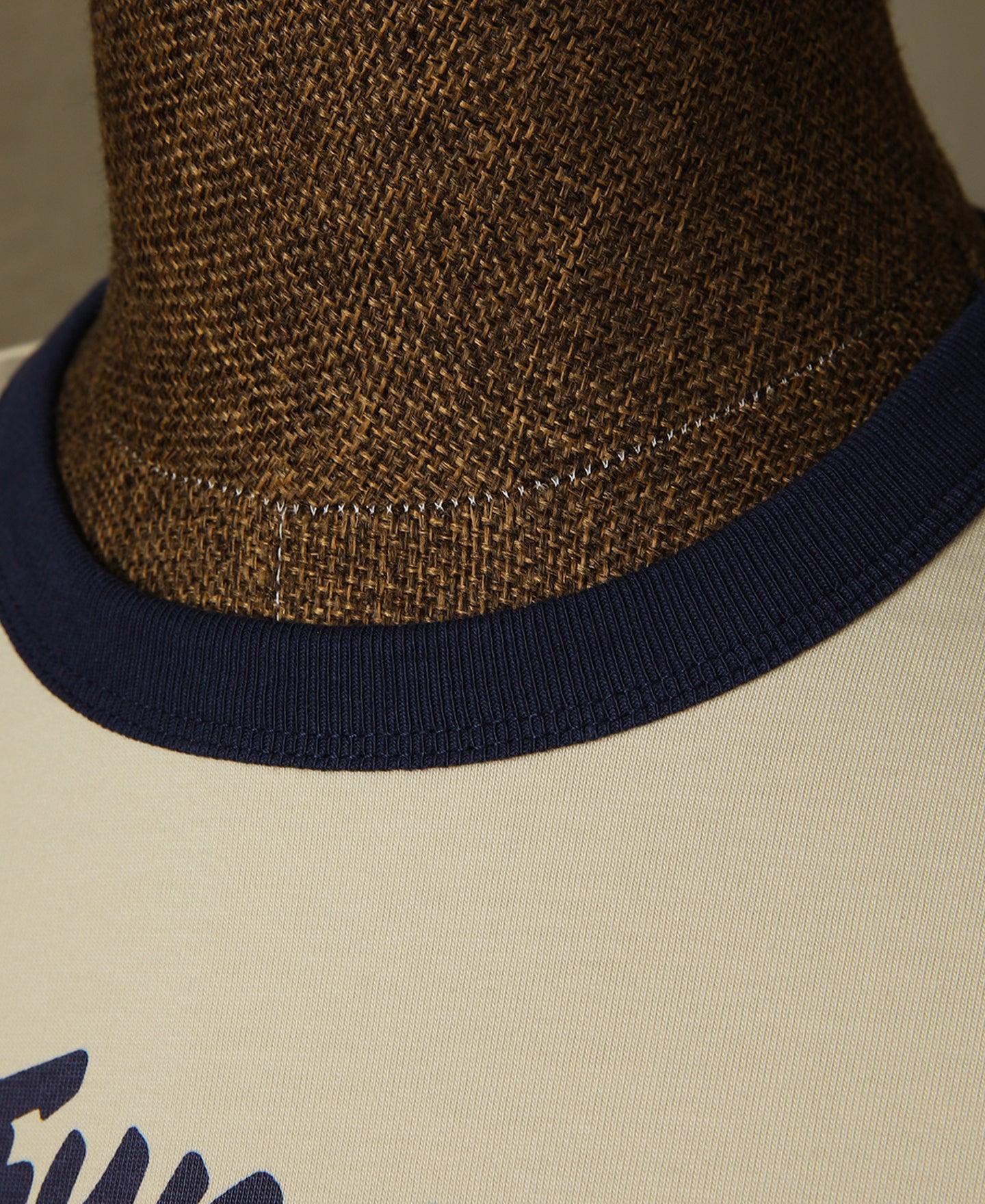 Retro Motorcycle Rider Printed T-Shirt - Apricot Product Image