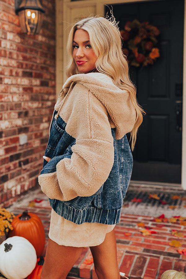 Oh So Cozy Denim Jacket Product Image