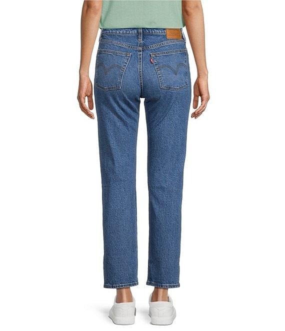 Levi's® Wedgie Stretch Denim Mid Rise Straight Leg Jeans Product Image
