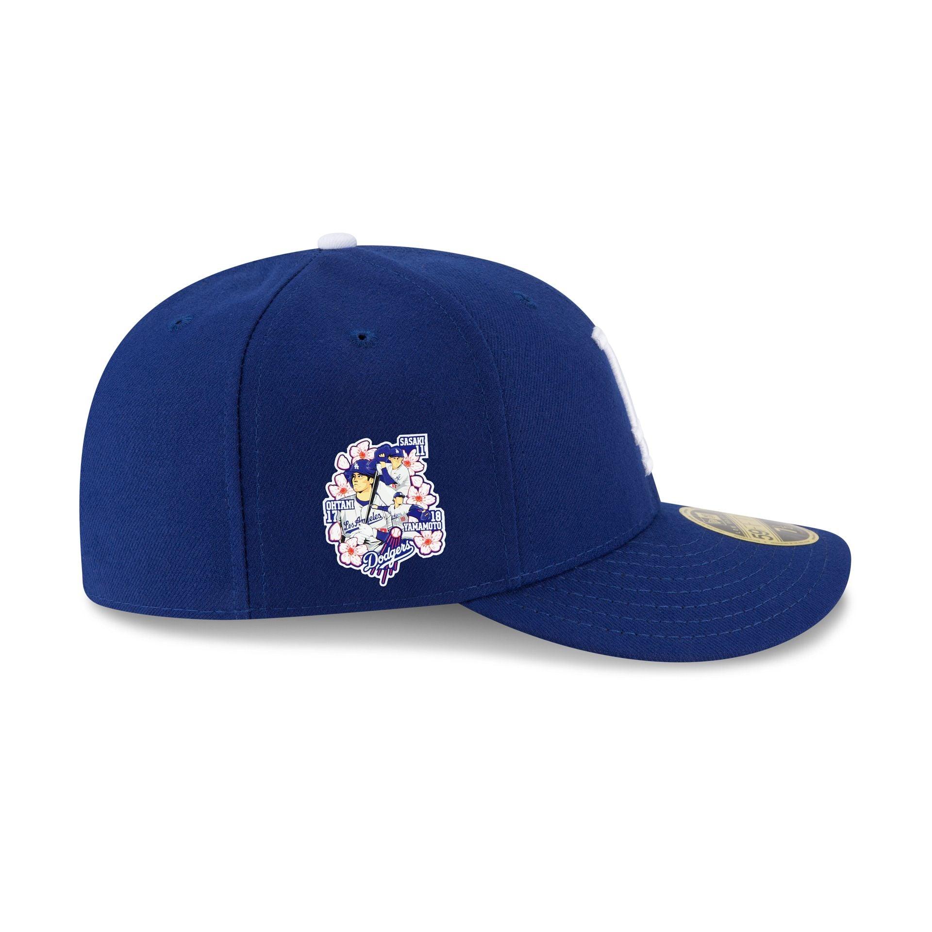 Los Angeles Dodgers Triple Player Side Patch Low Profile 59FIFTY Fitted Hat Male Product Image
