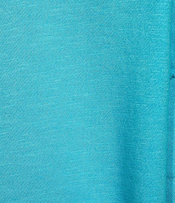 Eileen Fisher Organic Cotton Terry Bateau Neck Long Sleeve Boxy Top Product Image