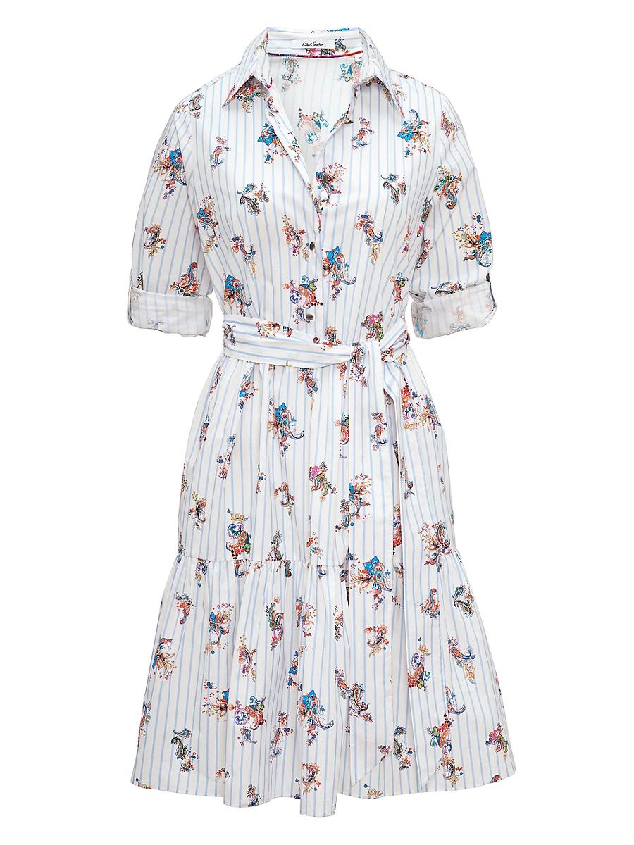 Womens Paloma Belted Cotton Shirtdress Product Image