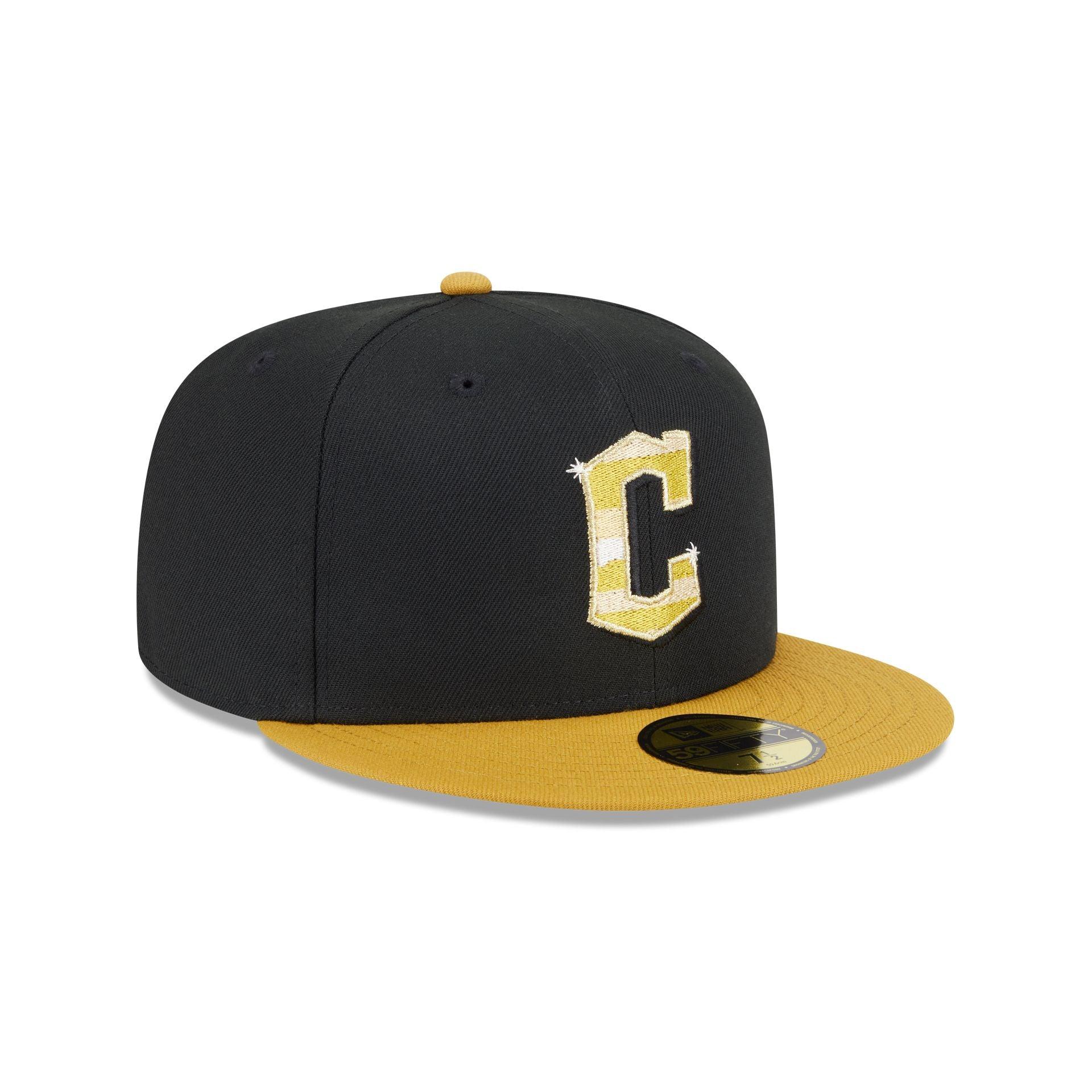 Cleveland Guardians Metallic Gold Logo 59FIFTY Fitted Hat Male Product Image